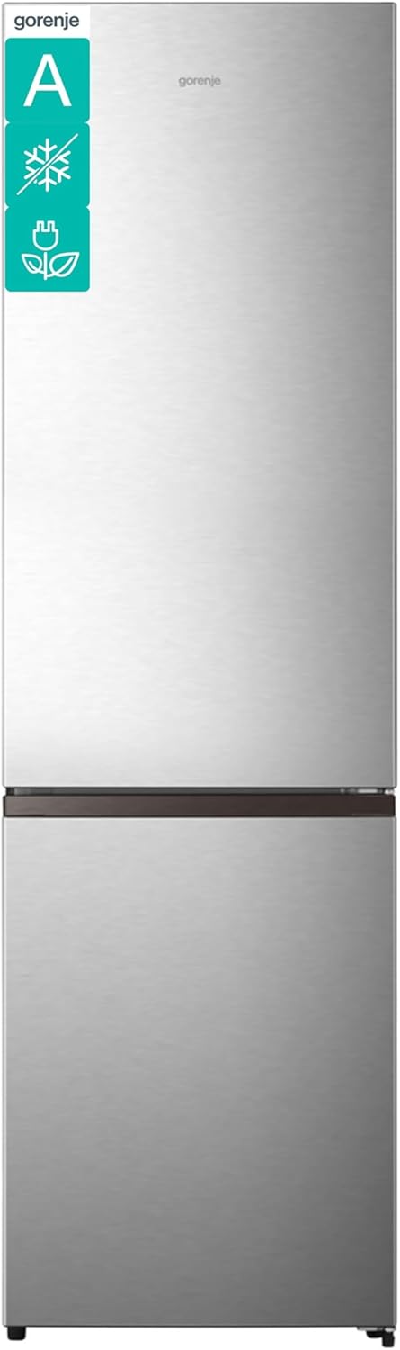 Gorenje NRK620AA1XL4 Kühl-Gefrierkombination/Freistehend/ 336L Gesamtvolumen/ 35dB/ EEK: A/NoFrost Plus/CrispZone mit HumidityControl/FastFreeze/Inverter-Kompressor/ (BxHxT): 59,5× 201,7× 57,9 cm