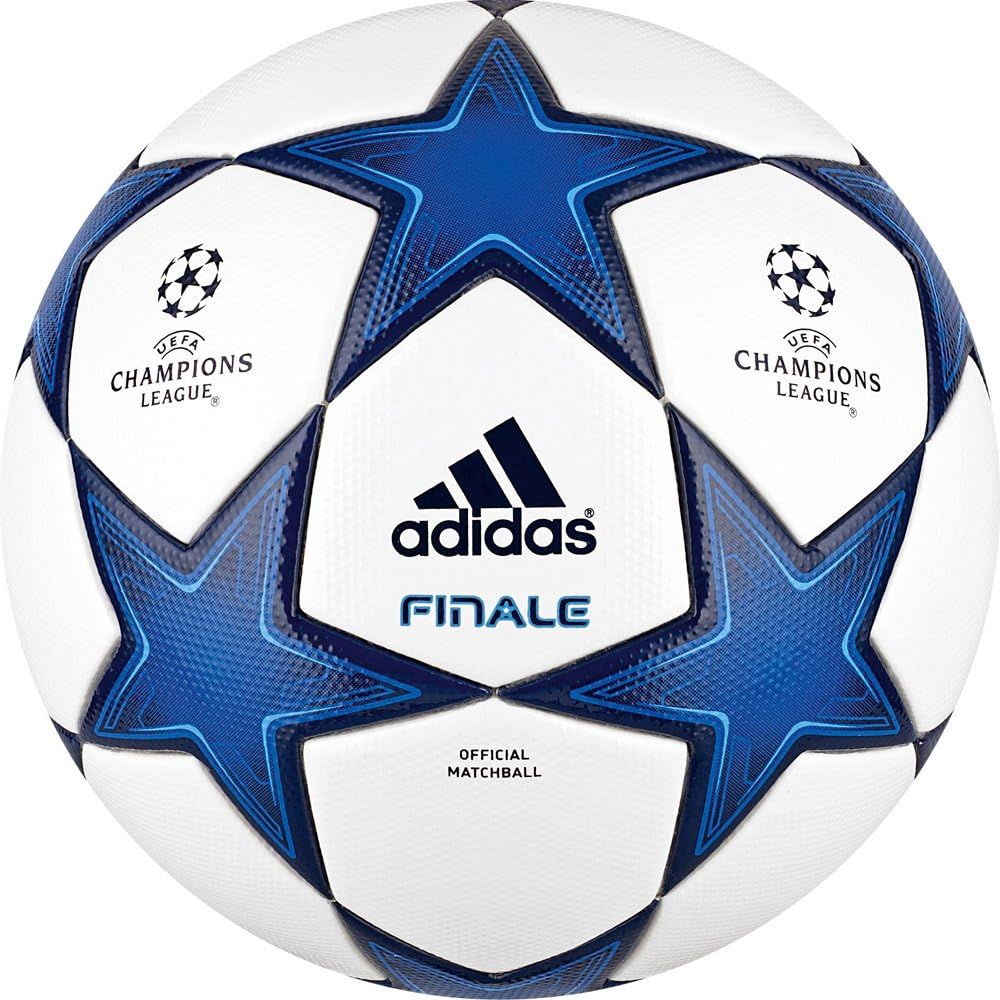 adidas Finale 10 Fußball, Weiß/Elektroblau