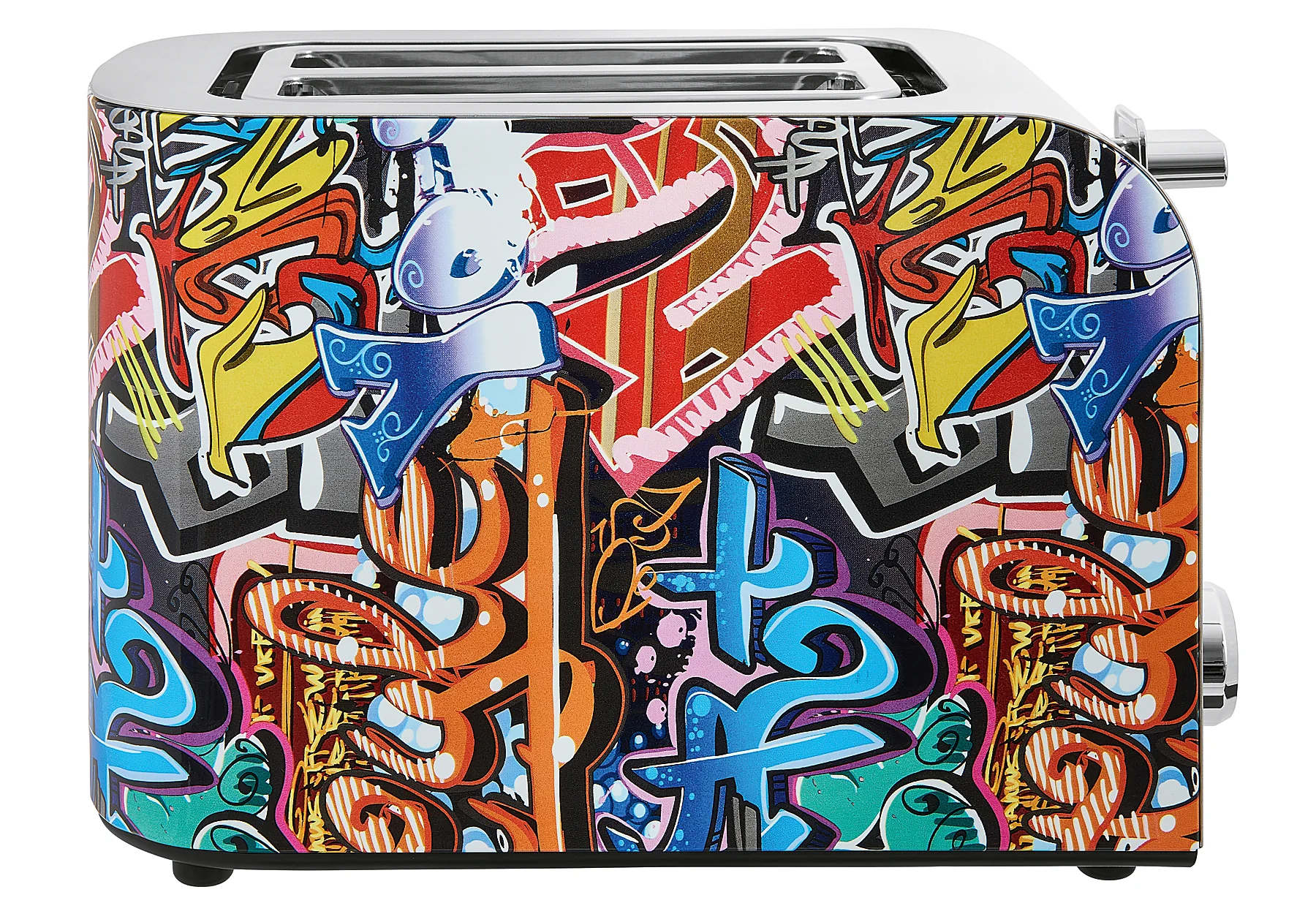 2-Sneetjes broodrooster in graffiti-stijl Toast 3010 G