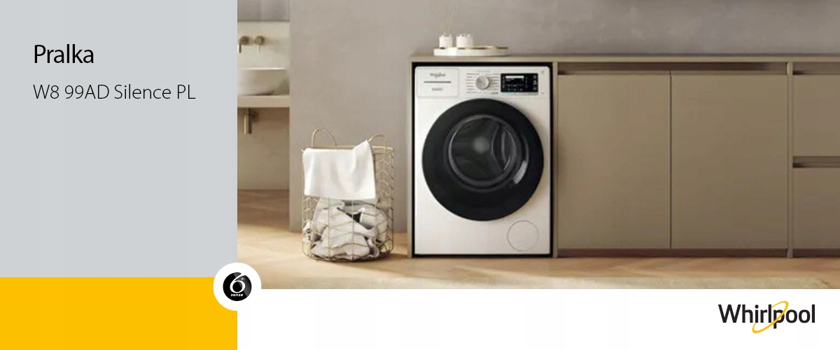 Pralka Whirlpool W8 99AD Silence PL 9kg 6. Zmysł AutoDose 60cm
