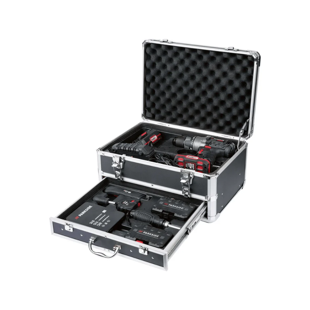 2026 Taladro Percutor Inalámbrico PARKSIDE PERFORMANCE con Accesorios »PSBSAP 20-LI B2«, 20 V