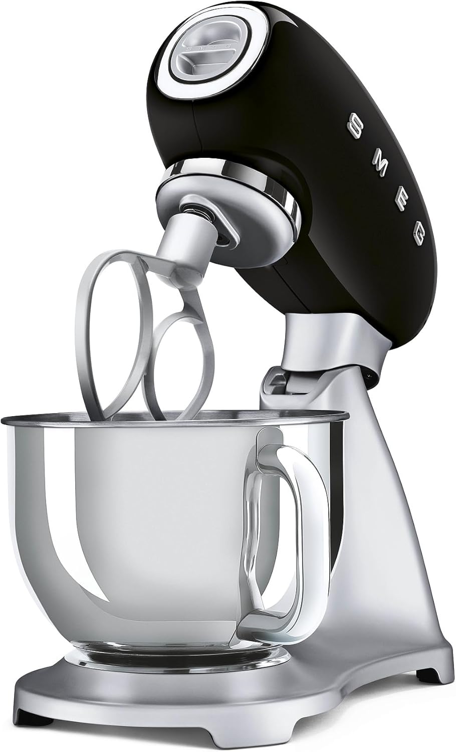 Smeg, SMF02PKEU Küchenmaschine, 10 Geschwindigkeitsstufen, Planetenrührwerk, Sicherheitsabschaltung, 2 Rührbesen, Kugelgriff aus Edelstahl, 800 W, Rose