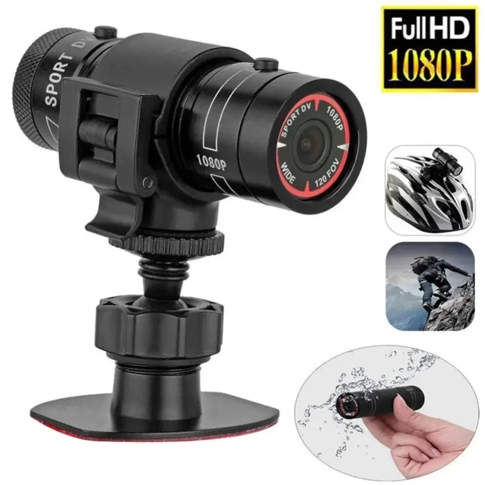 Mini Sport DV 1080P Action Camera ¨C Waterproof Helmet Cam with Flashlight
