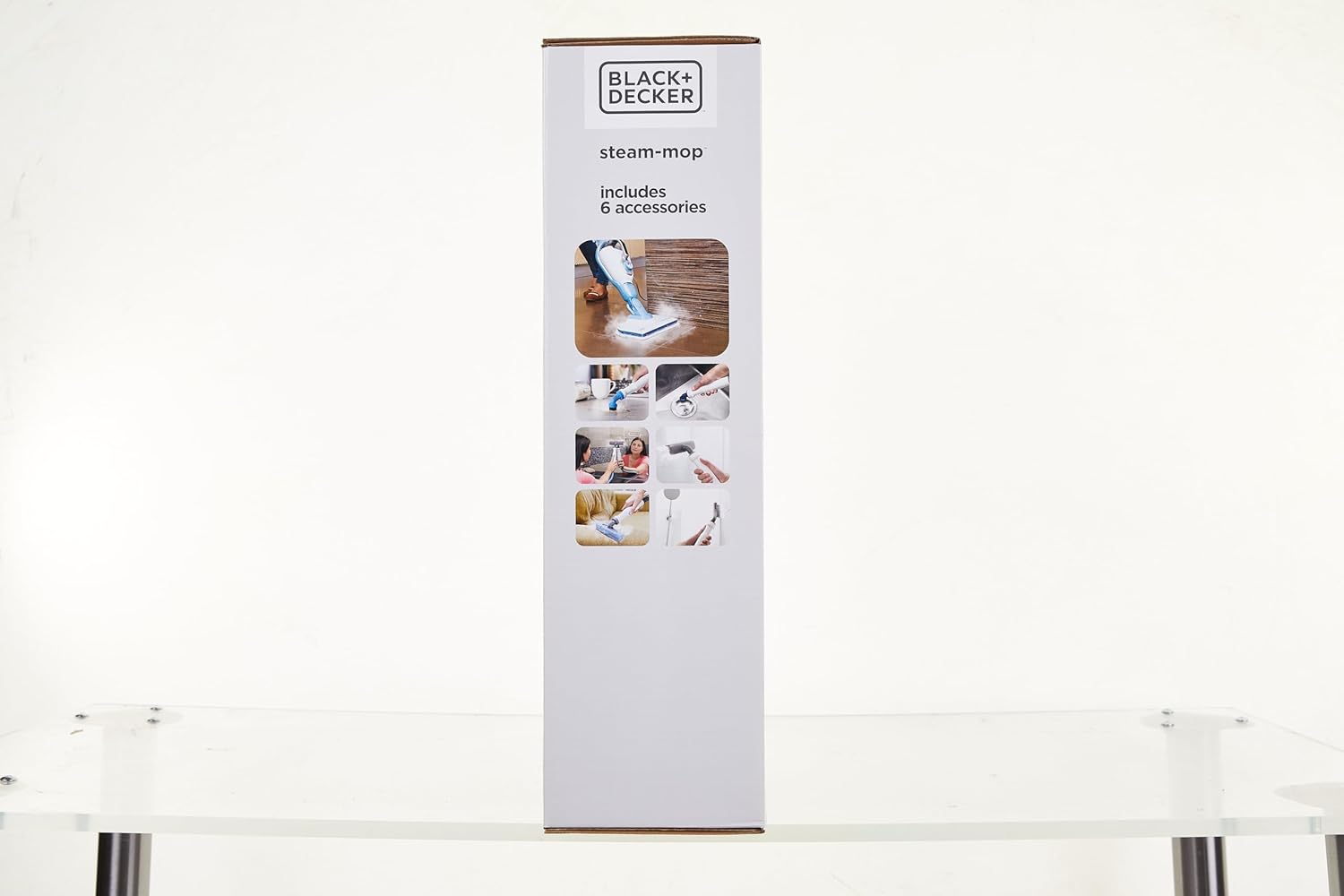 Black+Decker 15-in-1 Dampfbesen Steam-mop (mit Steamitt Dampfhandschuh zur Oberflchenreinigung, AutoSelect für richtige Menge Dampf, 180° drehbarer Reinigungsfu, inkl. 15-tlg Zubehr)