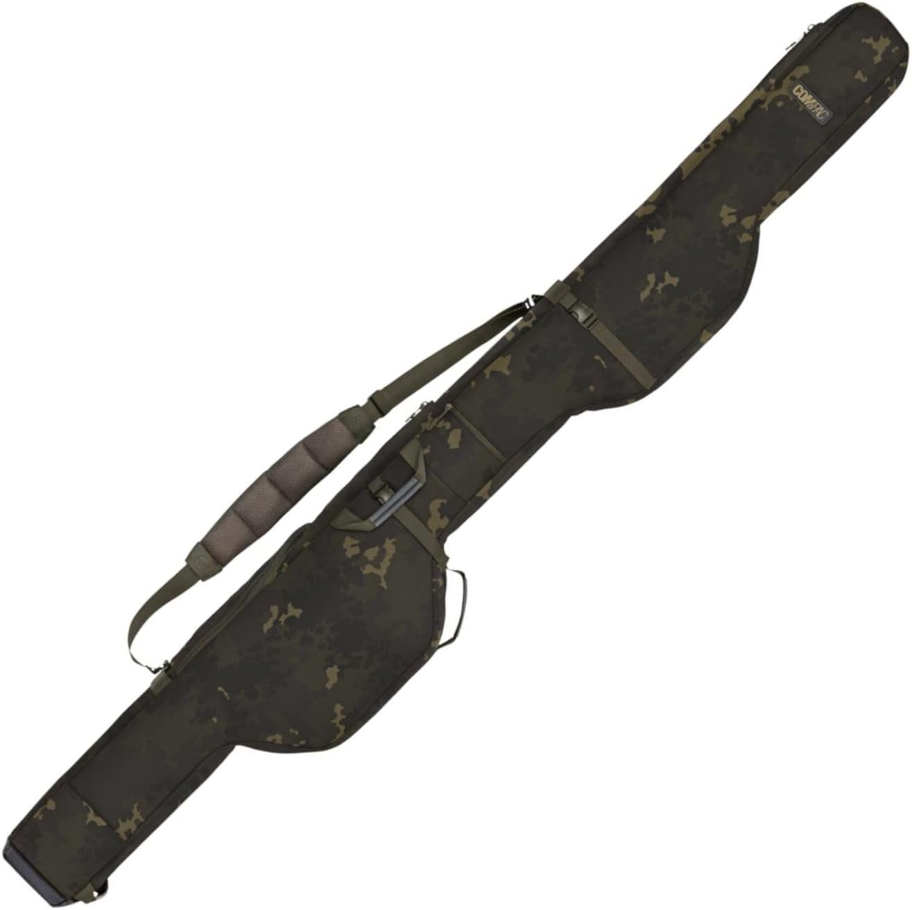Korda Compac 5 Rod Holdall 13ft Dark Kamo - Rutentasche, Rutenfutteral, Angeltasche, Zubehörtasche, Tragetsche für Karpfenruten