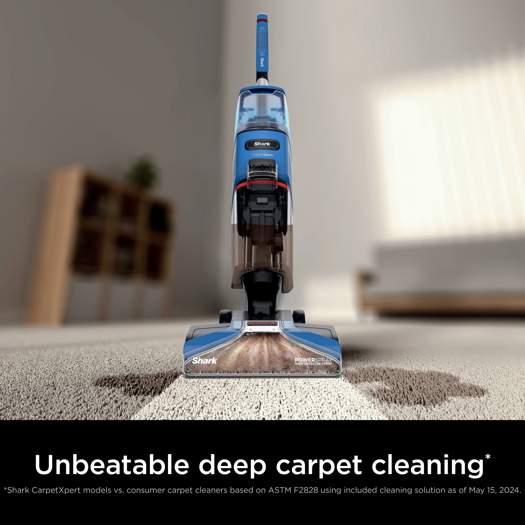 Shark CarpetXpert EX120 Upright Carpet Cleaner, Deep Cleaning, Pet Odor Removal, Fast Drying, Lightweight