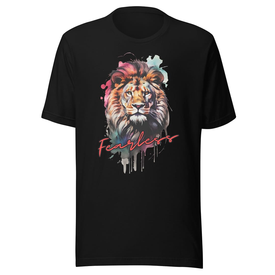 Fearless Lion �?Bella + Canvas Tee