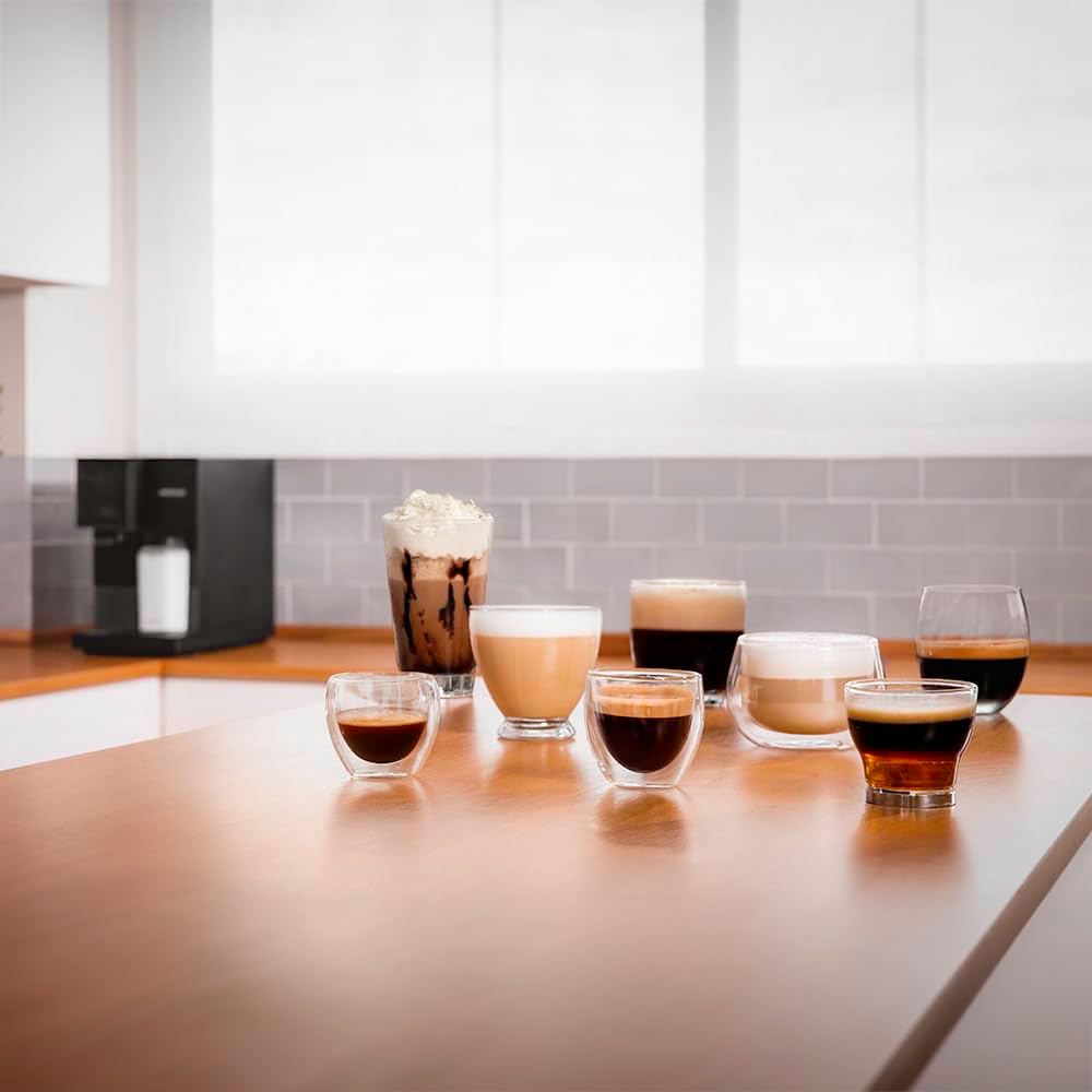 Cecotec Kompakte Superautomatische Kaffeemaschine mit Wifi Cremmaet Compactccino Connected Black Rose. 1350W, 19 Bar, TFT-Bildschirm und APP, Mahlwerk, Milchtank 400 ml und 1 Liter Wasser
