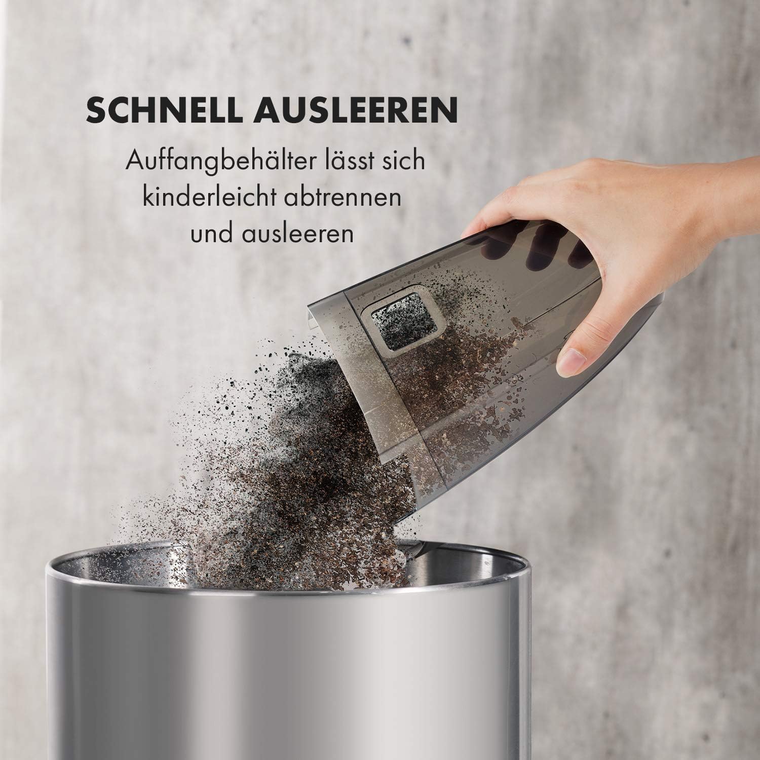 Klarstein TurboHybrid Zyklon Staubsauger, Akku Staubsauger, Staubsauger Kabellos für 50min Betriebsdauer (2 Saugstufen, Handstaubsauger, platzsparend, Li-Ion) metallic-rot