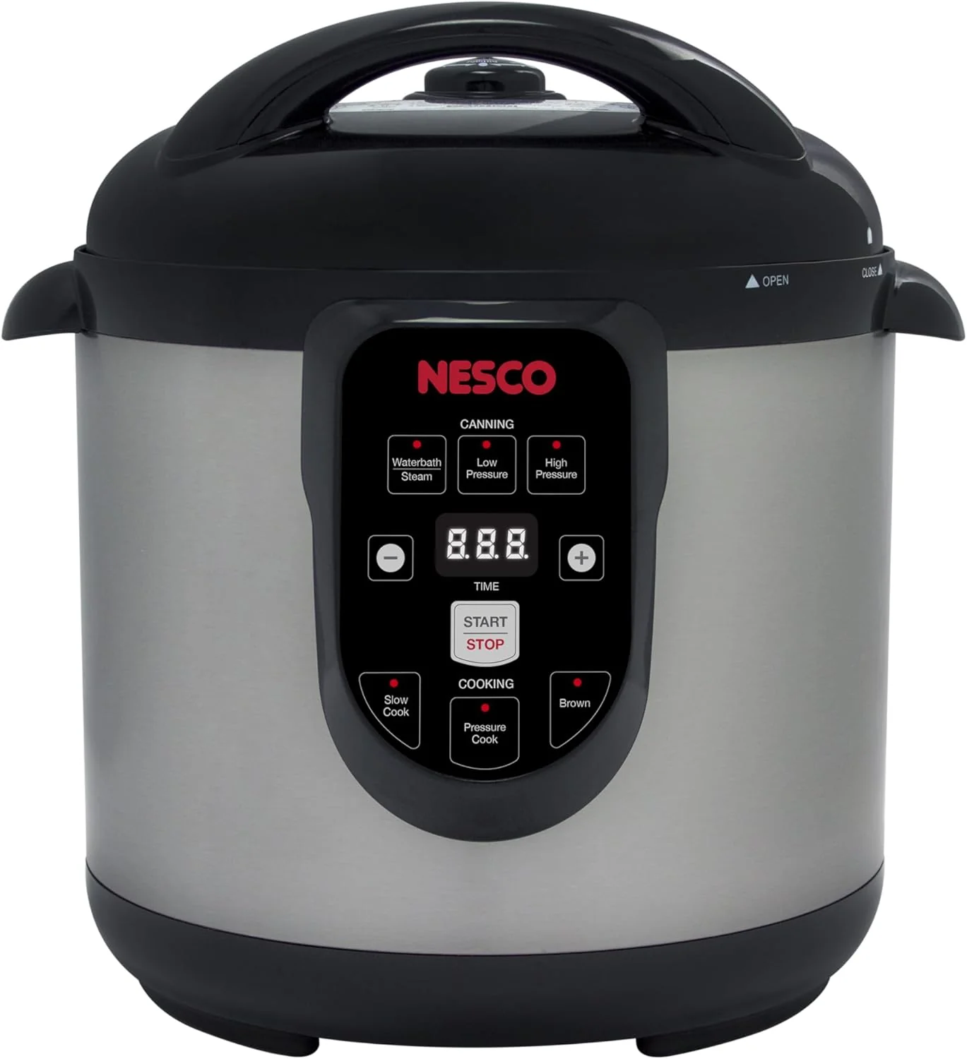 Nesco NPC-9 Smart Electric Pressure Cooker and Canner, Stainless Steel, 9.5 Qt