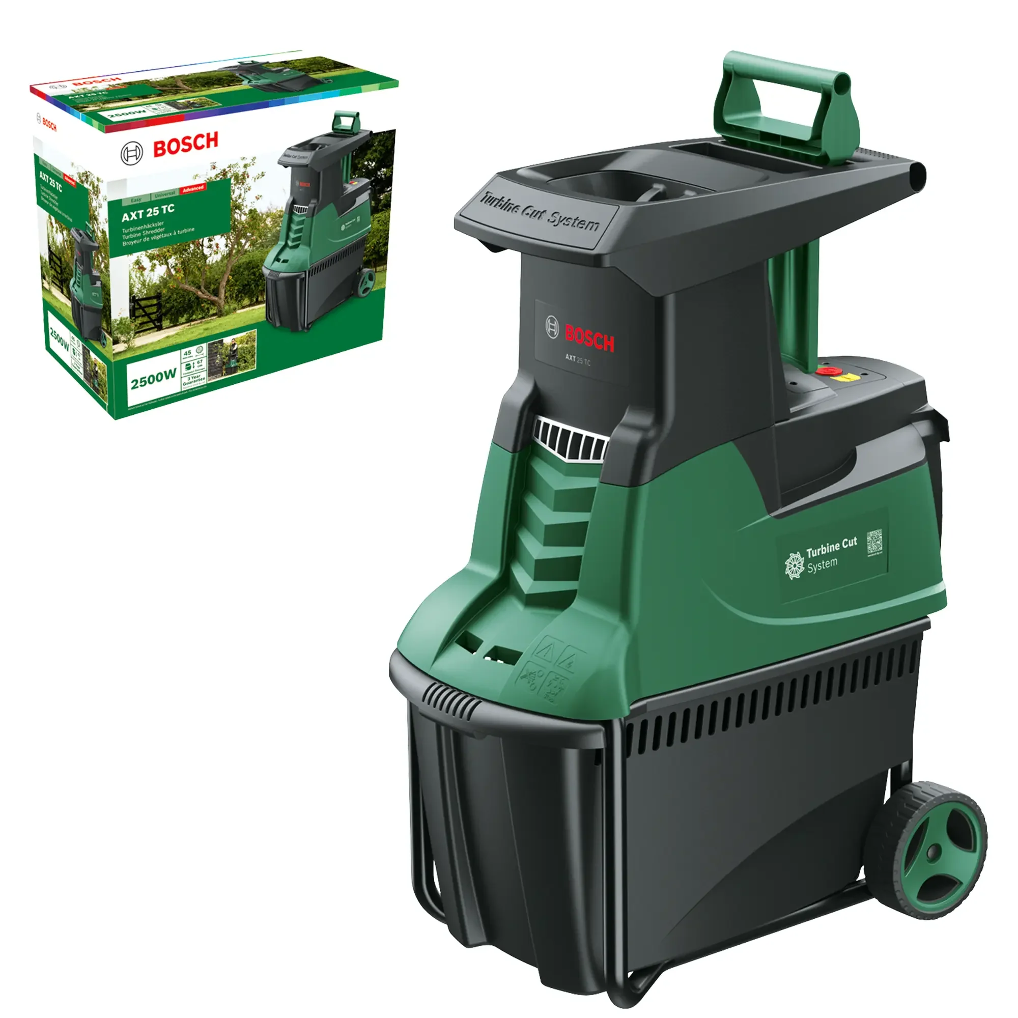 2025 Bosch AXT 25 TC Bio-hakselaar ?C Tuinafvalversnipperaar met 2500 W motor