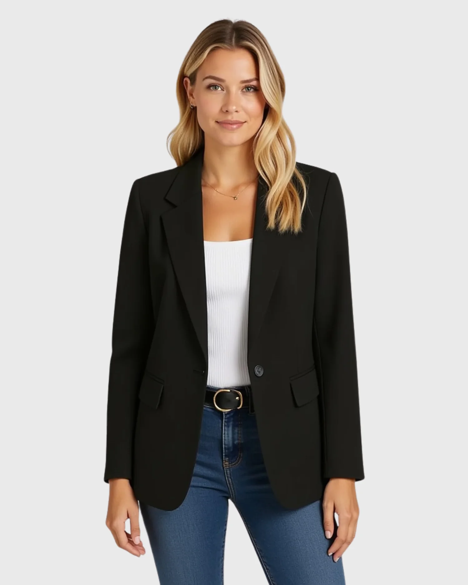 Taillierter Damenblazer mit strukturierter Silhouette