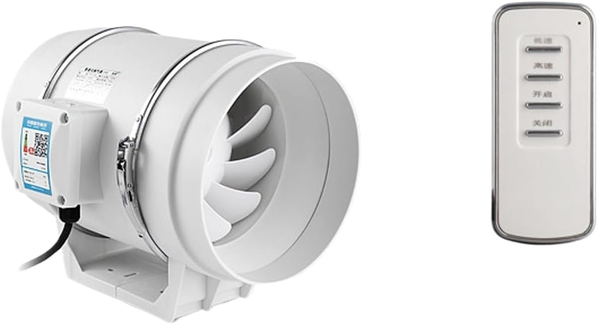 Kanalventilator, Hochleistungs-Axialventilator, diagonaler Strömungsverstärker(8 inch dual speed 200MM remote)