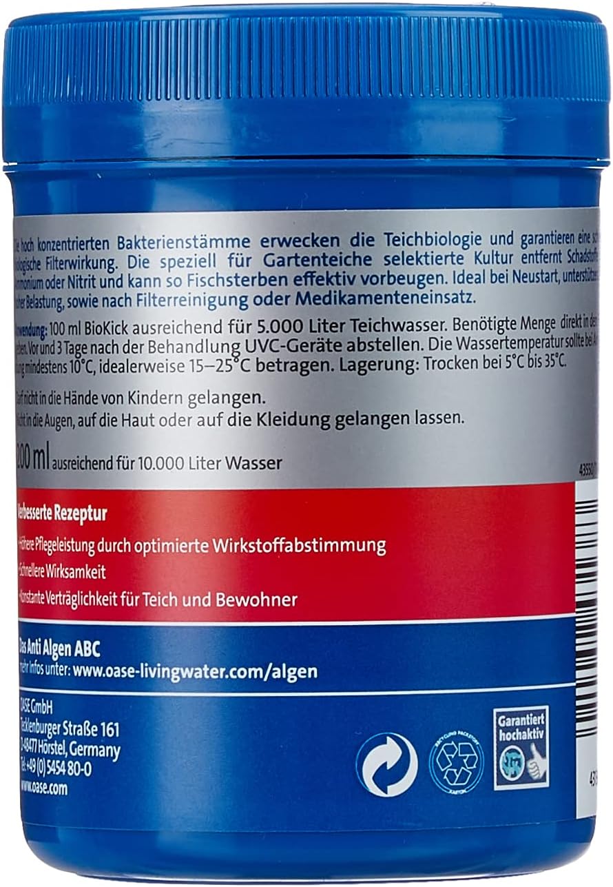 OASE 50499 Druckfilter BioPress Set 4000, Teichfilter Filterset zur effektiven und raschen Algenbekäpfung, Komplettset inkl Filterpumpe und UVC Klärer