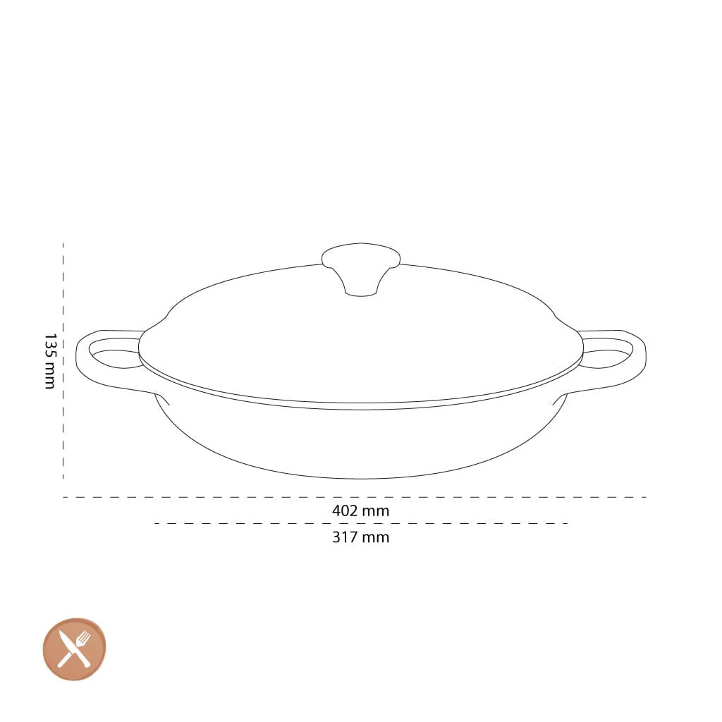 2025 Le Creuset - Campagnard Bamboe 30 cm 3,5 l