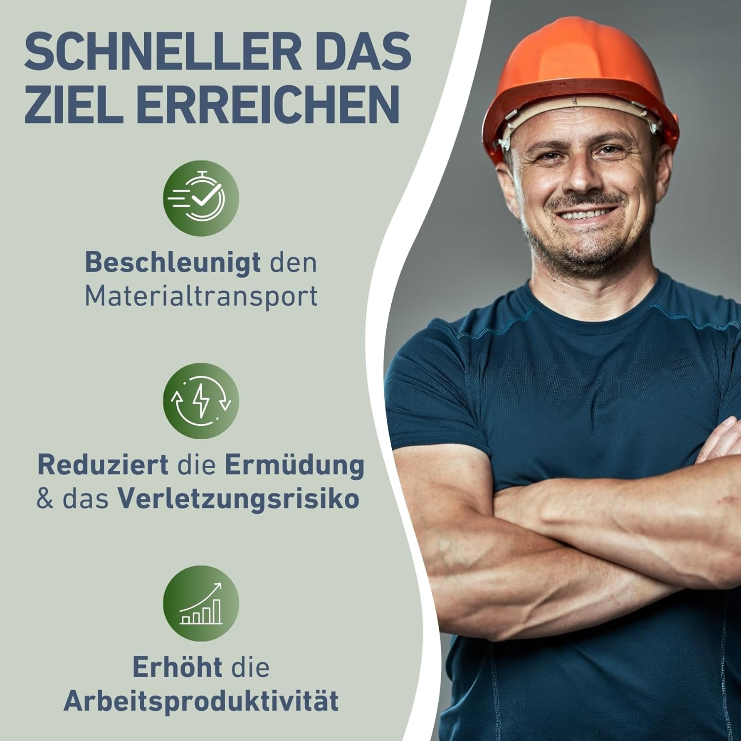 Extol Craft elektrische Schubkarre mit Akku, 500 W, 80 L Mulde & 150 kg Traglast, leistungsfähige Motorschubkarre, Offroad-taugliche Akkuschubkarre, mit Zwei 12V Blei Batterien