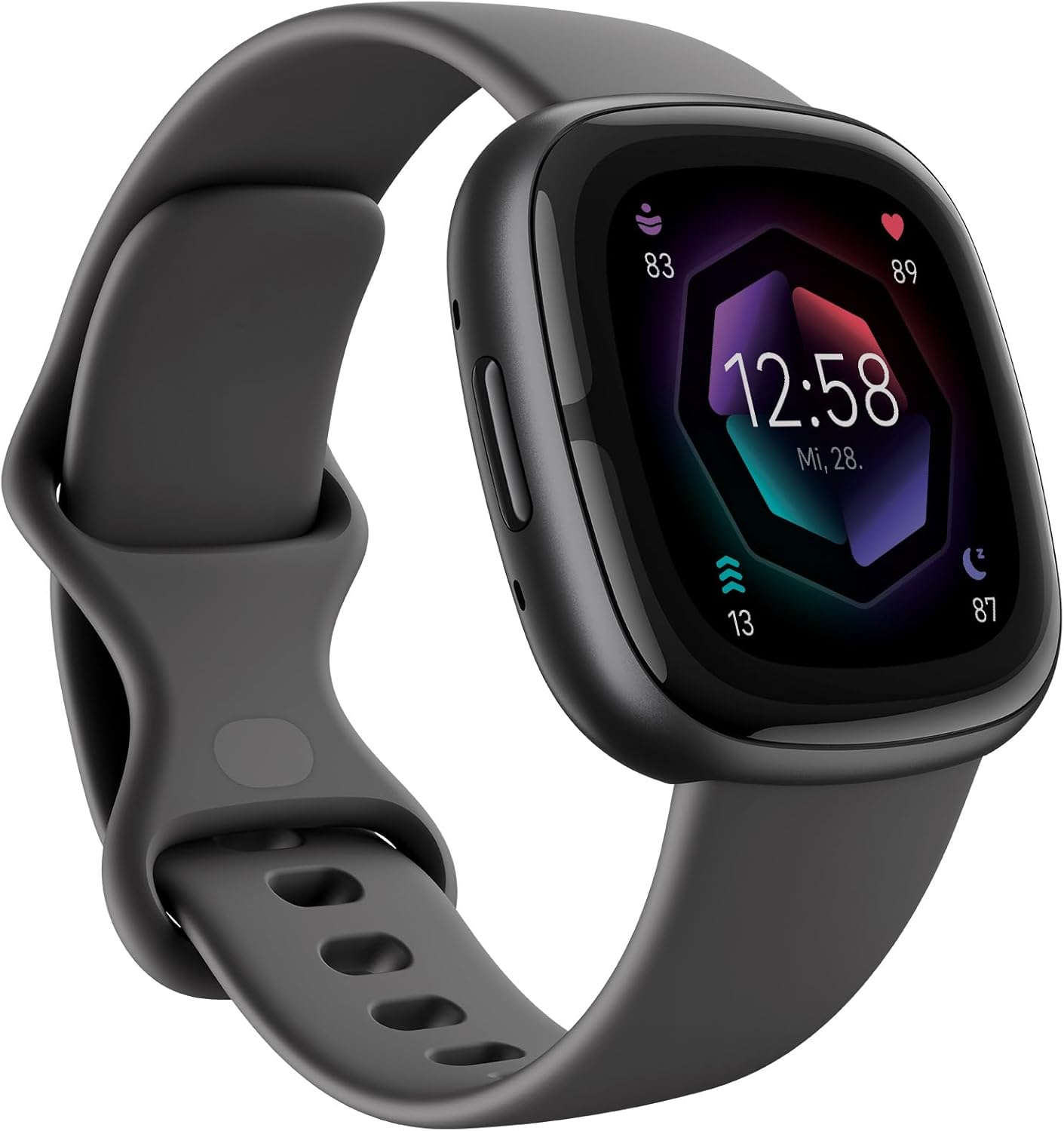 Google Fitbit Sense 2 – Smartwatch Damen / Herren – Fitnessuhr mit integriertem GPS und Telefonfunktion – Fitness-Tracking mit Stressmanagement, EKG und Schlafanalyse – kompatibel mit Android/iOS
