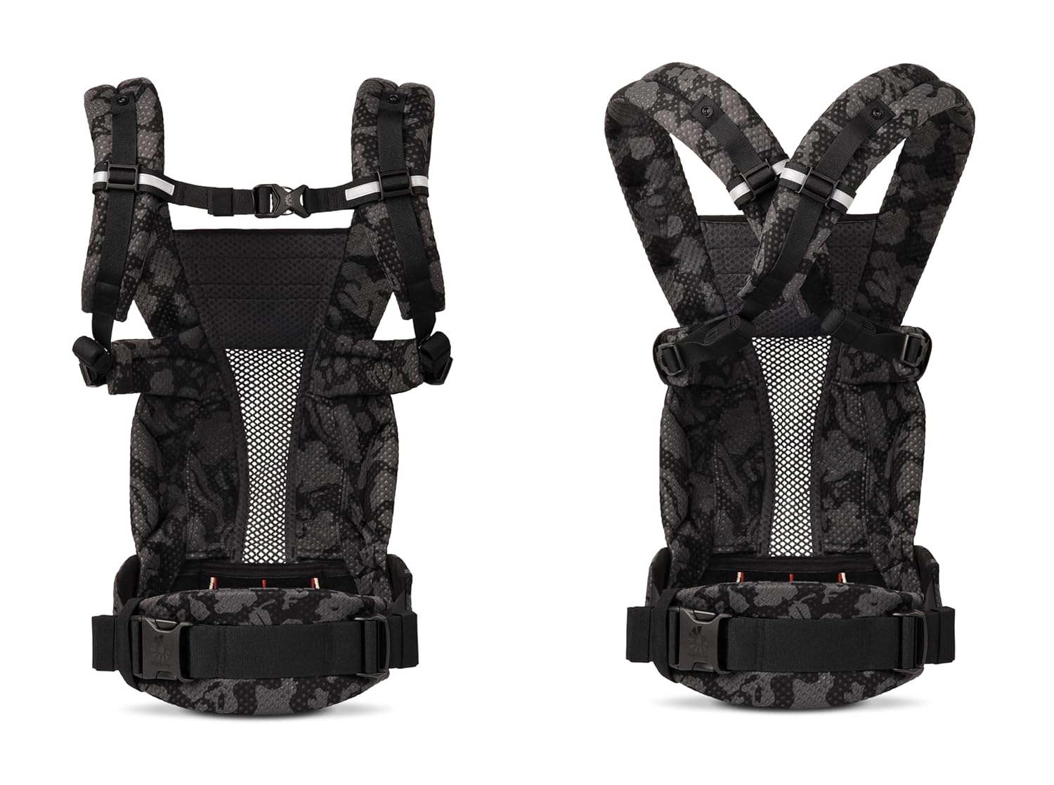 Ergobaby Omni Breeze Babytrage für Neugeborene ab Geburt bis 20kg, 4 Positionen SoftFlex Mesh Ergonomische Babybauchtrage Rückentrage Baby-Tragetasche, Natural Beige