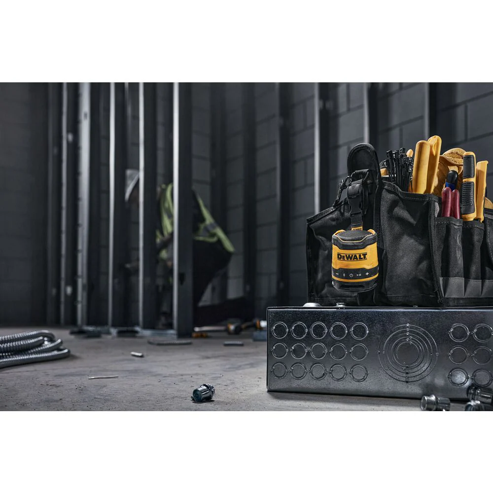 2025 DeWALT DCR008 Mini Bluetooth Luidspreker Oplaadbaar