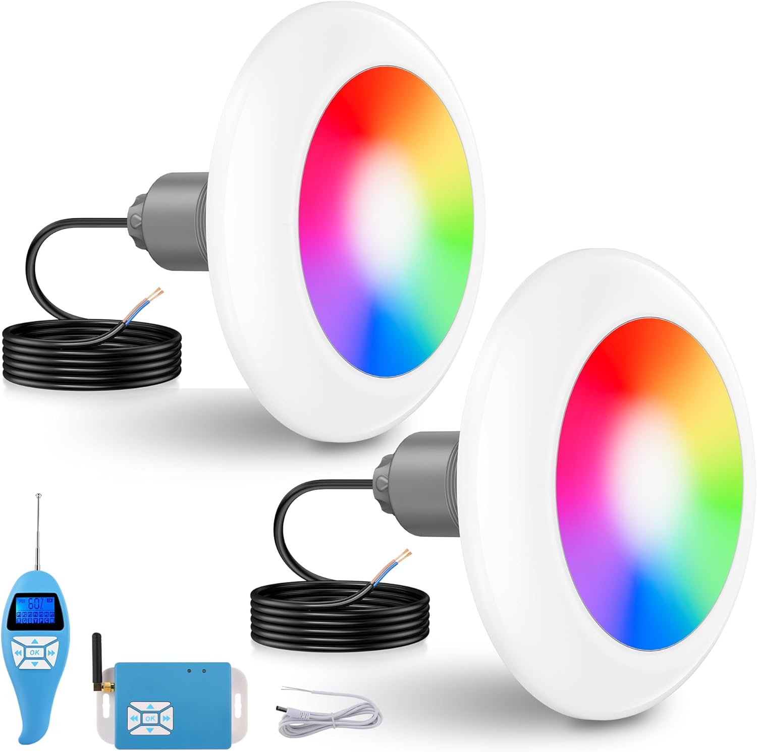 LyLmLe LED Poolscheinwerfer mit Außengewinde 2