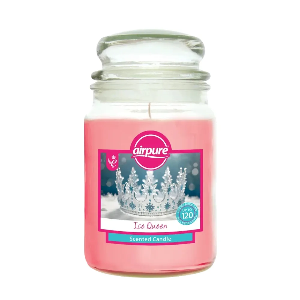 🕯�?AirPure Large Scented Jar Candle �?510g Glass Candle for Home, Office & Kitchen