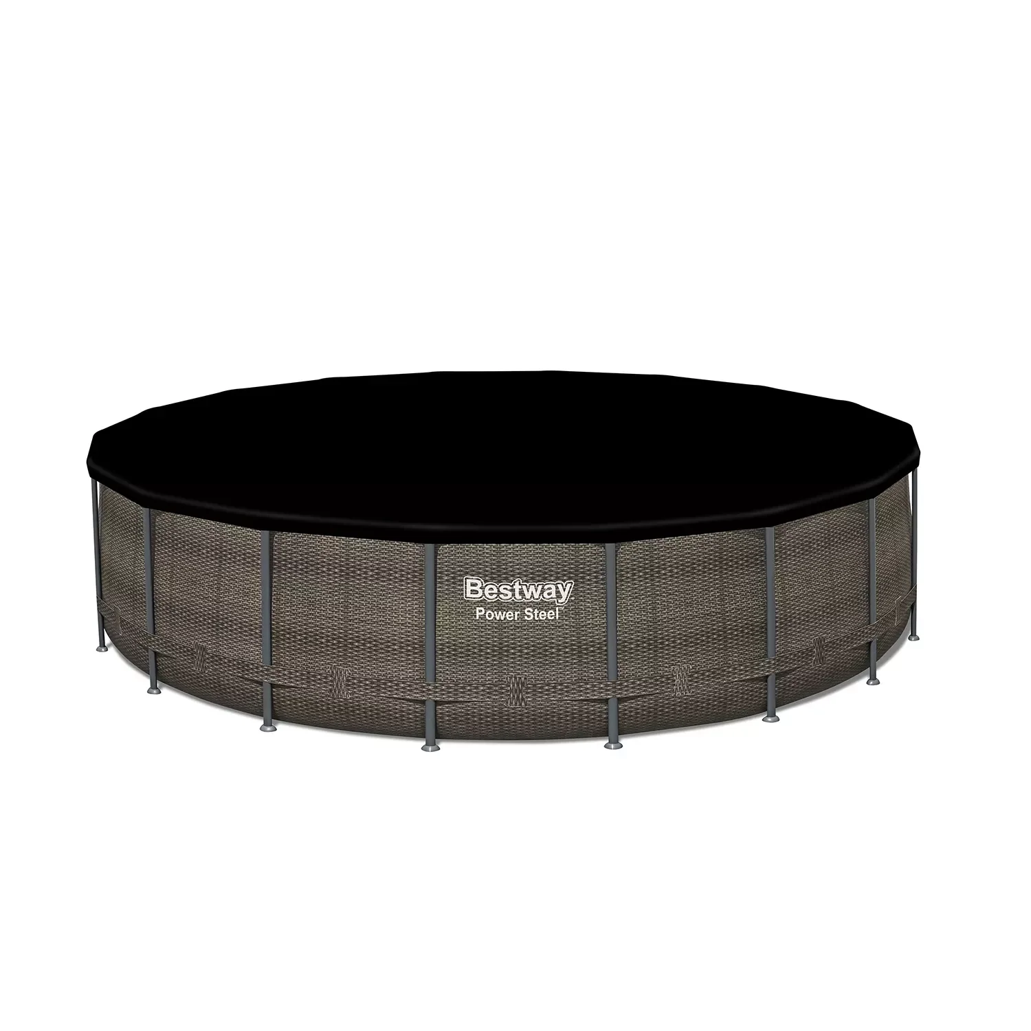 Bestway Power Steel 18-ft x 48-in Round Above-Ground Pool Set