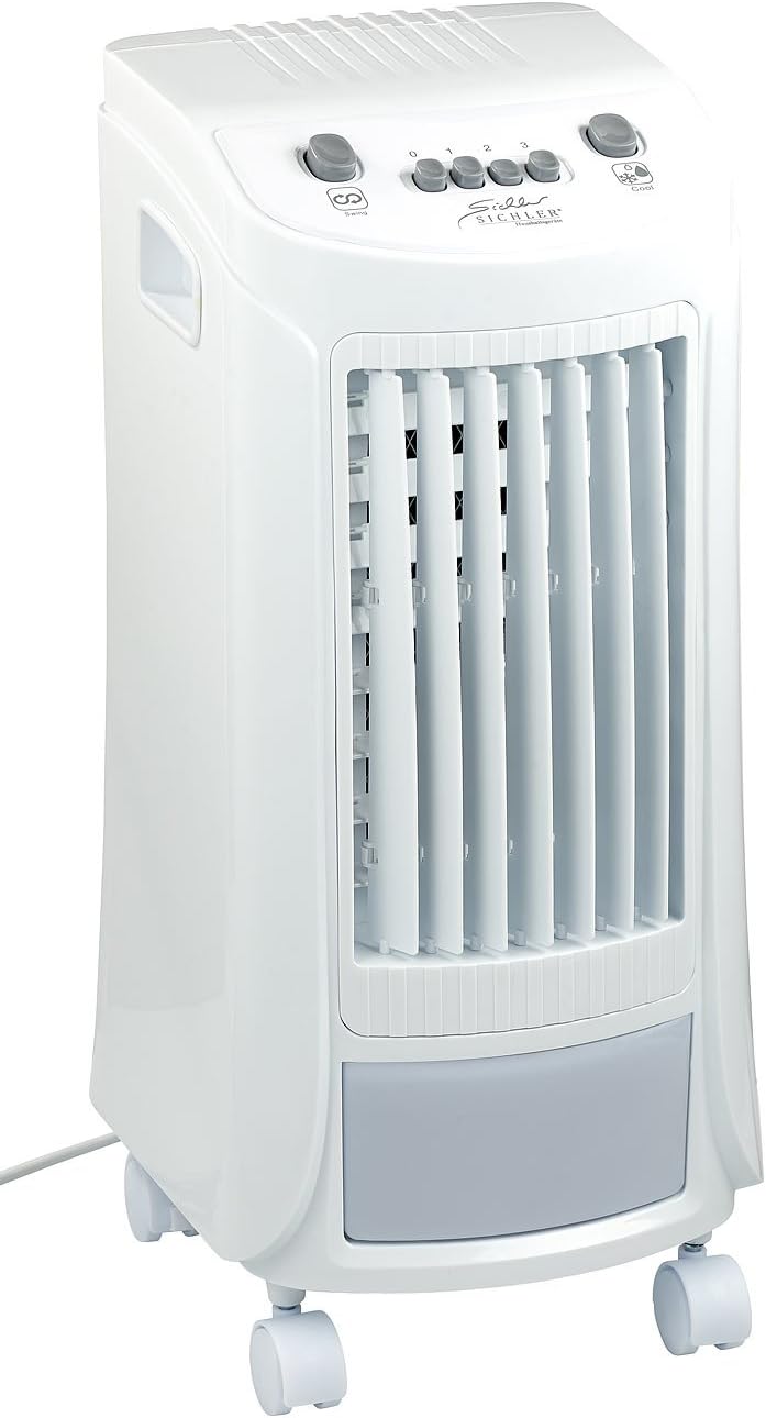 Sichler Haushaltsgeräte Klimagerät Wasserkühlung: Luftkühler mit Wasserkühlung LW-440.w, 65 Watt, Swing-Funktion (Klimaanlage, Ventilator mit, Air)