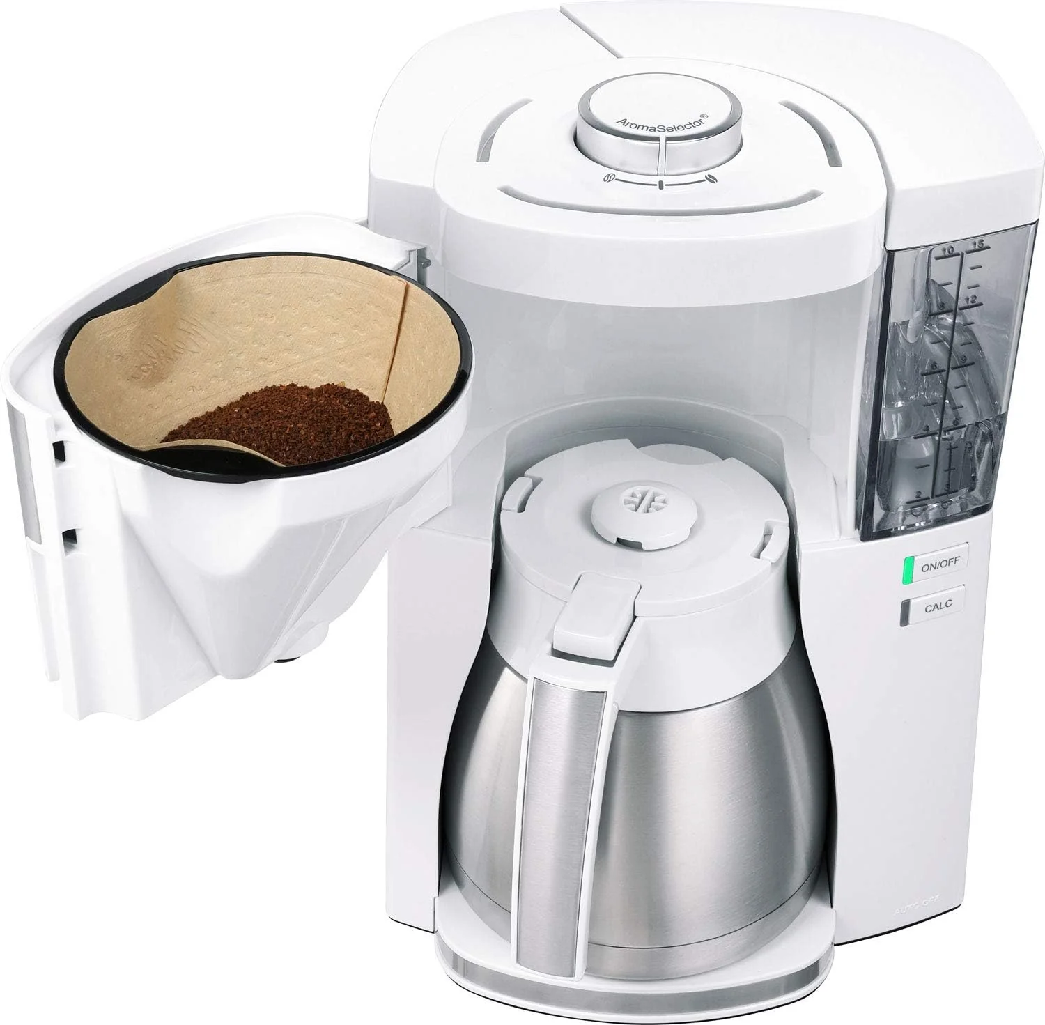 Melitta Look Perfection - Filterkoffiezetapparaat - met thermoskan - druppelstop - 10 kopjes - Zwart (1025-16)