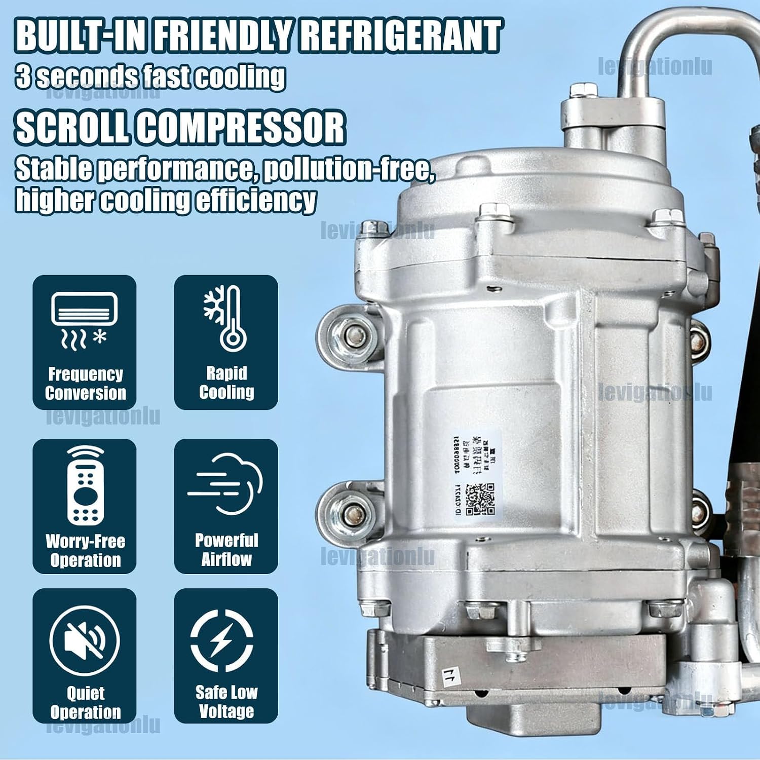Wohnmobil Dachklimaanlage 12V/24V mit Fernbedienung, 2200W Klimaanlage für Camper Van, Kühlen & Heizen, Ultra Leise 20dB, Energiesparend, 360° Luftverteilung, unverzichtbar für Vanlife 12v