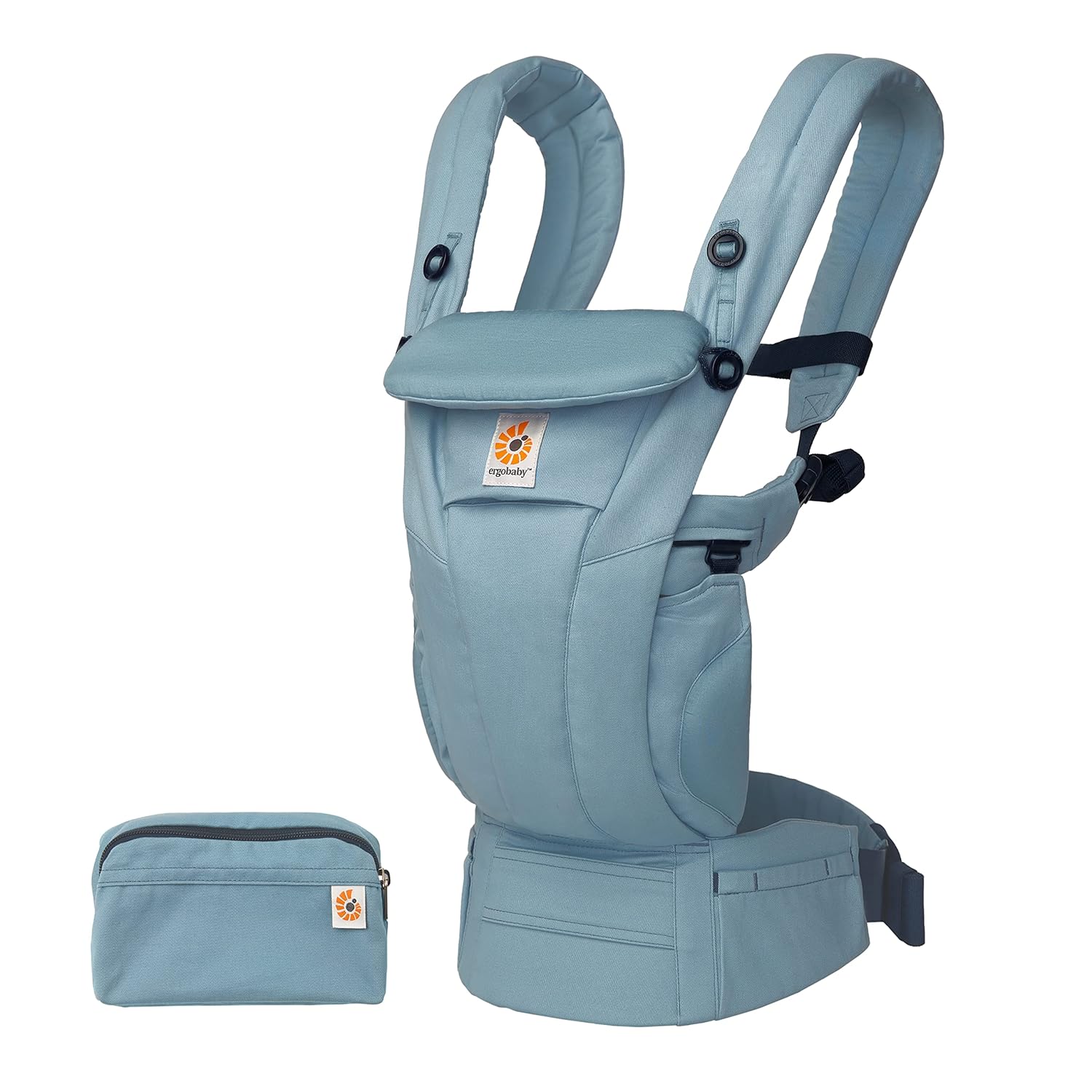 Ergobaby Omni Breeze Babytrage für Neugeborene ab Geburt bis 20kg, 4 Positionen SoftFlex Mesh Ergonomische Babybauchtrage Rückentrage Baby-Tragetasche, Natural Beige