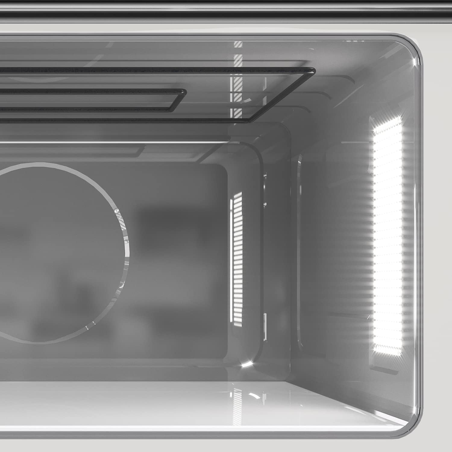 Teka 108R00662 MWE 225 FI Integrationsmikrowelle + Grill, 800 W, 5 Leistungsstufen, Farbe Edelstahl Glas, 20 l, 20 liters, Schwarz/Grau