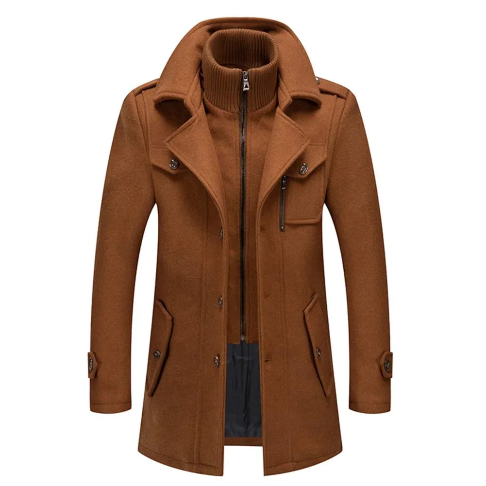 Elegante zweiteilige Herrenjacke mit Wolle f��r Business