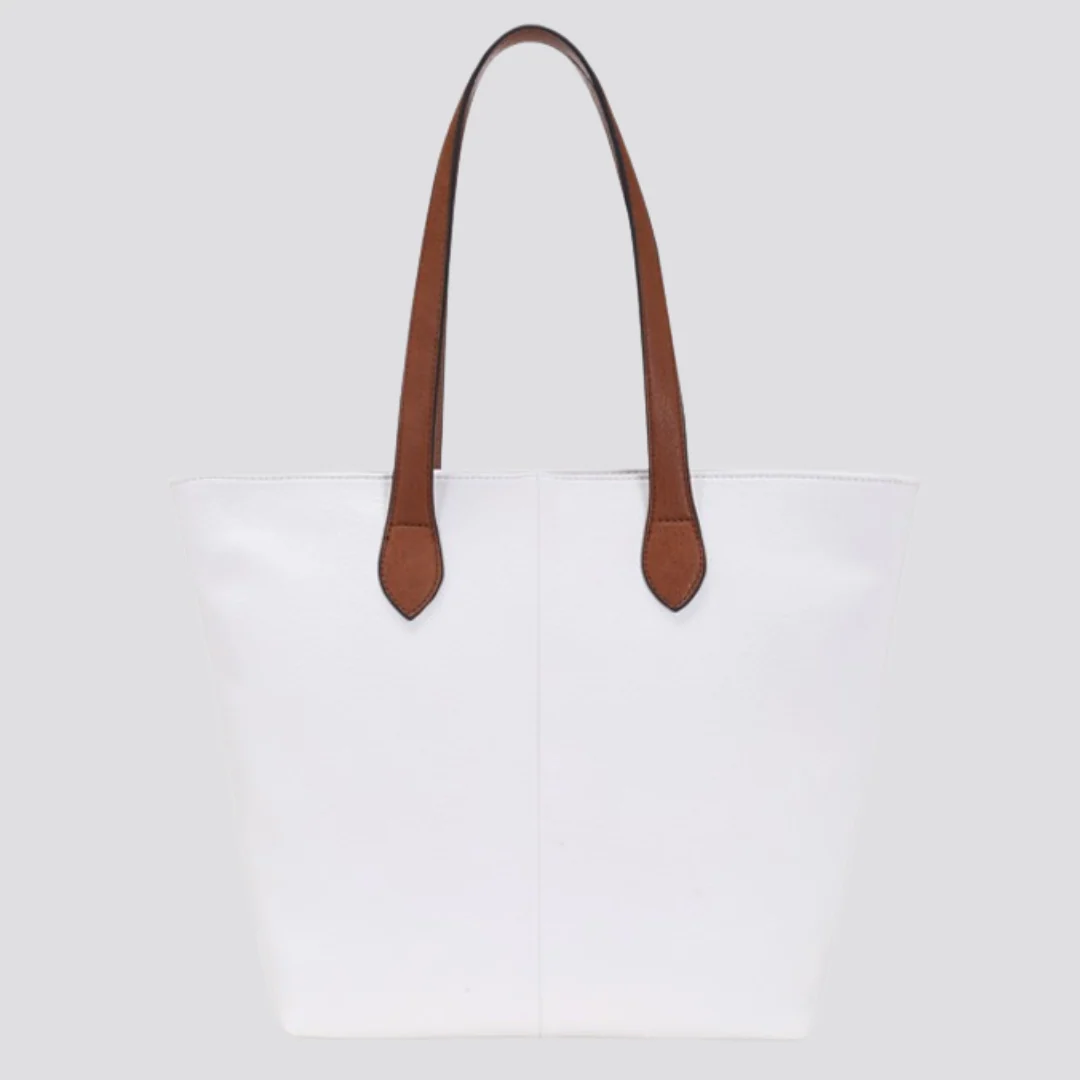 Anna Shopper Tote Bag | White