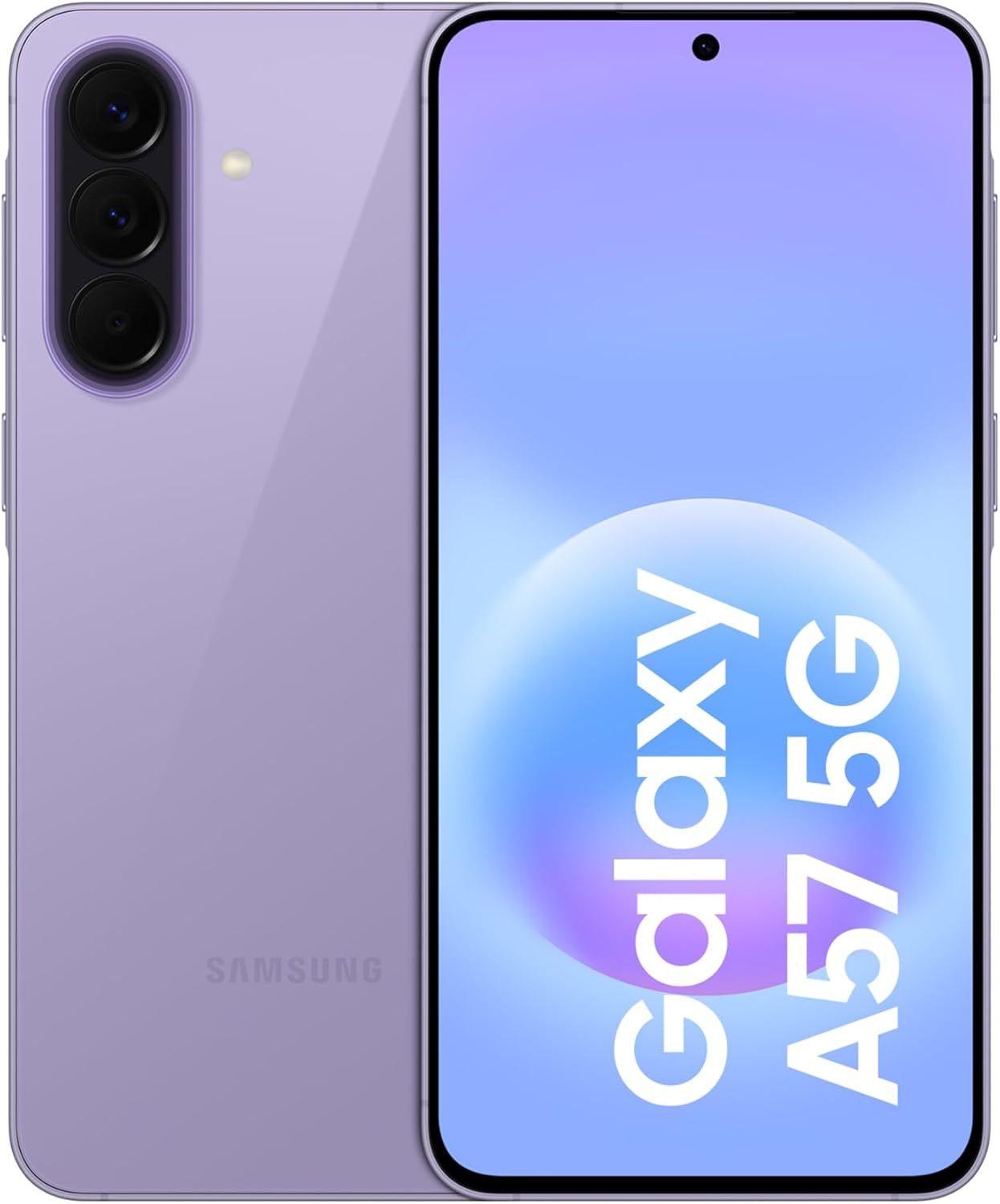 Samsung Galaxy A57 5G, 512GB, Móvil Fino con IA, 8GB, Gran Angular 50MP, Autonomía 2 Días, Batería 5000mAh, IP68, Garantía del Fabricante 3 Años + 1 Año Extra, Color Lila (Versión Española)
