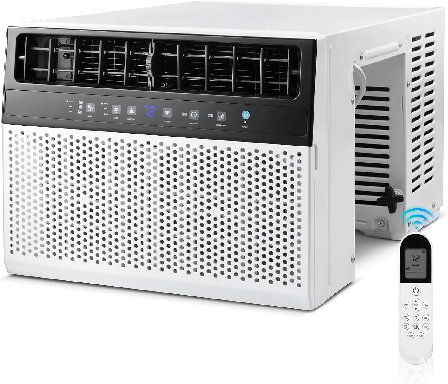 Antarctic Star 12.000 BTU U-Shaped Window Air Conditioner Unit Cools up to 550 Sq.Ft. with 6 Modes 24H Timer. Ultra Quiet Window AC Units