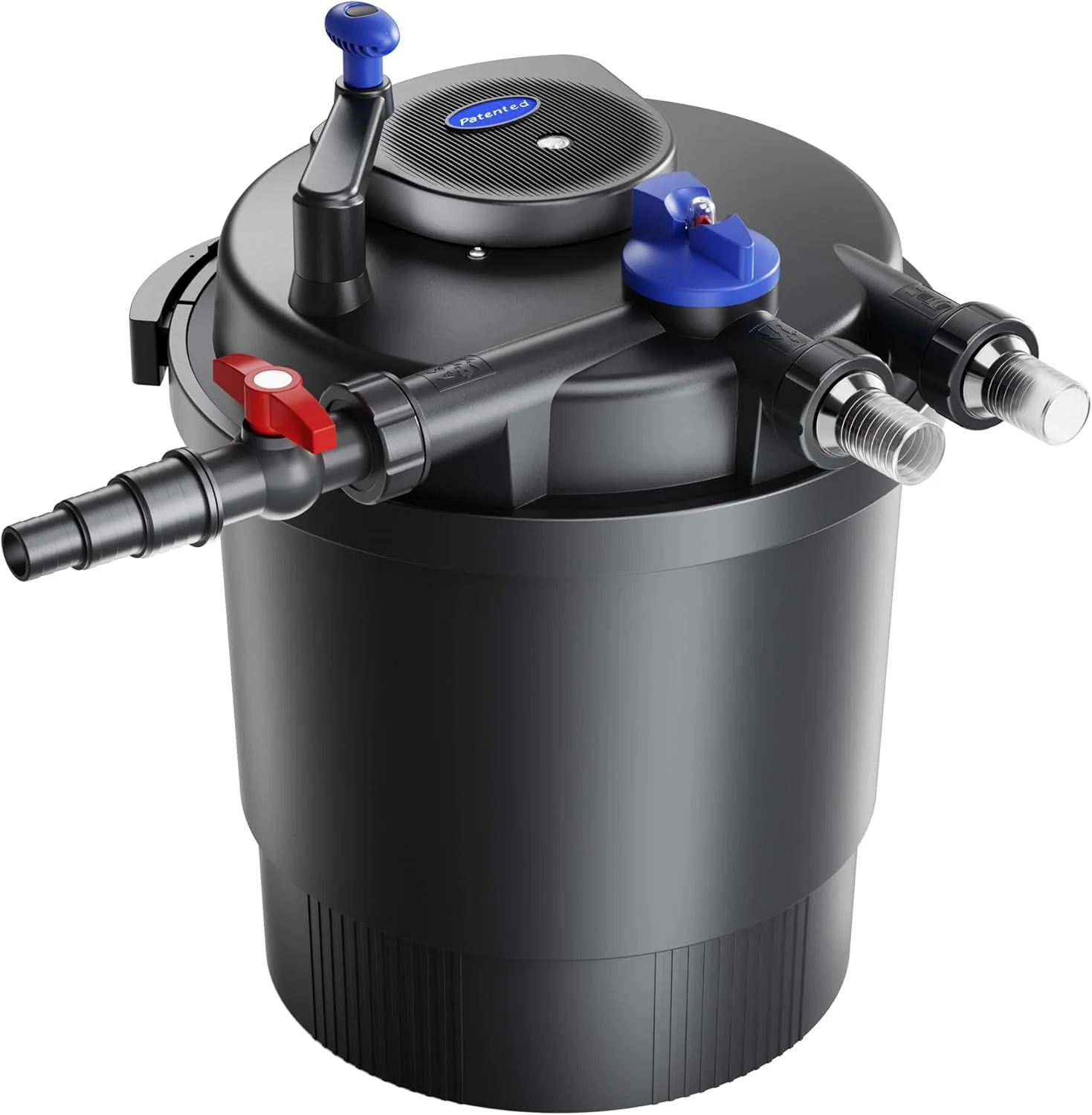 SunSun CPF-15000 drukfilter 10.000 l/u / 18 W UVC-eenheid, vijverdrukfilter voor vijvers tot 30.000 liter, vijverzuiveraar, filterinstallatie