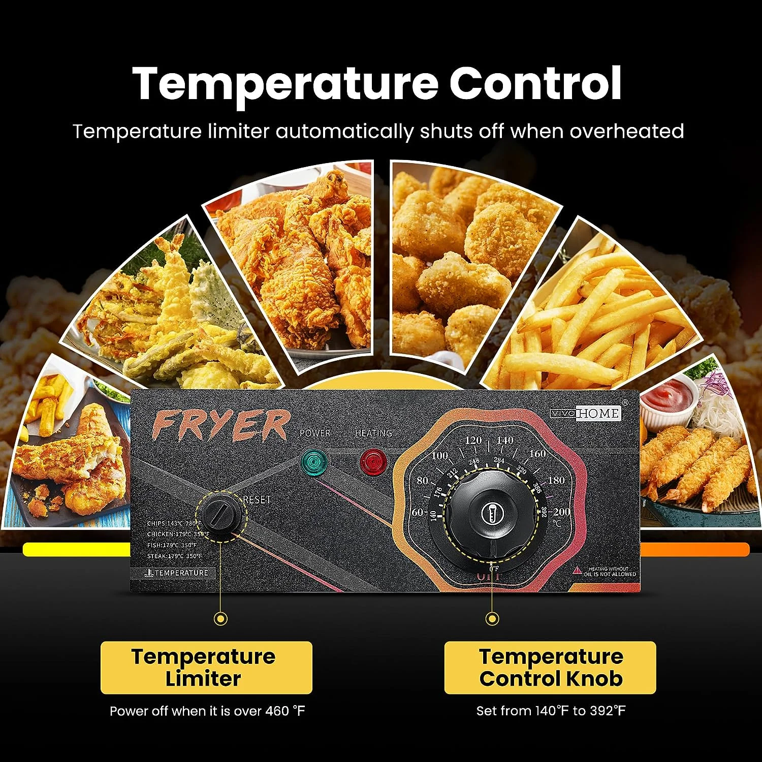 2025 2500W Elektrische Friteuse met Mand �C Snelle Verwarming, Grote Capaciteit en Gemakkelijke Reiniging