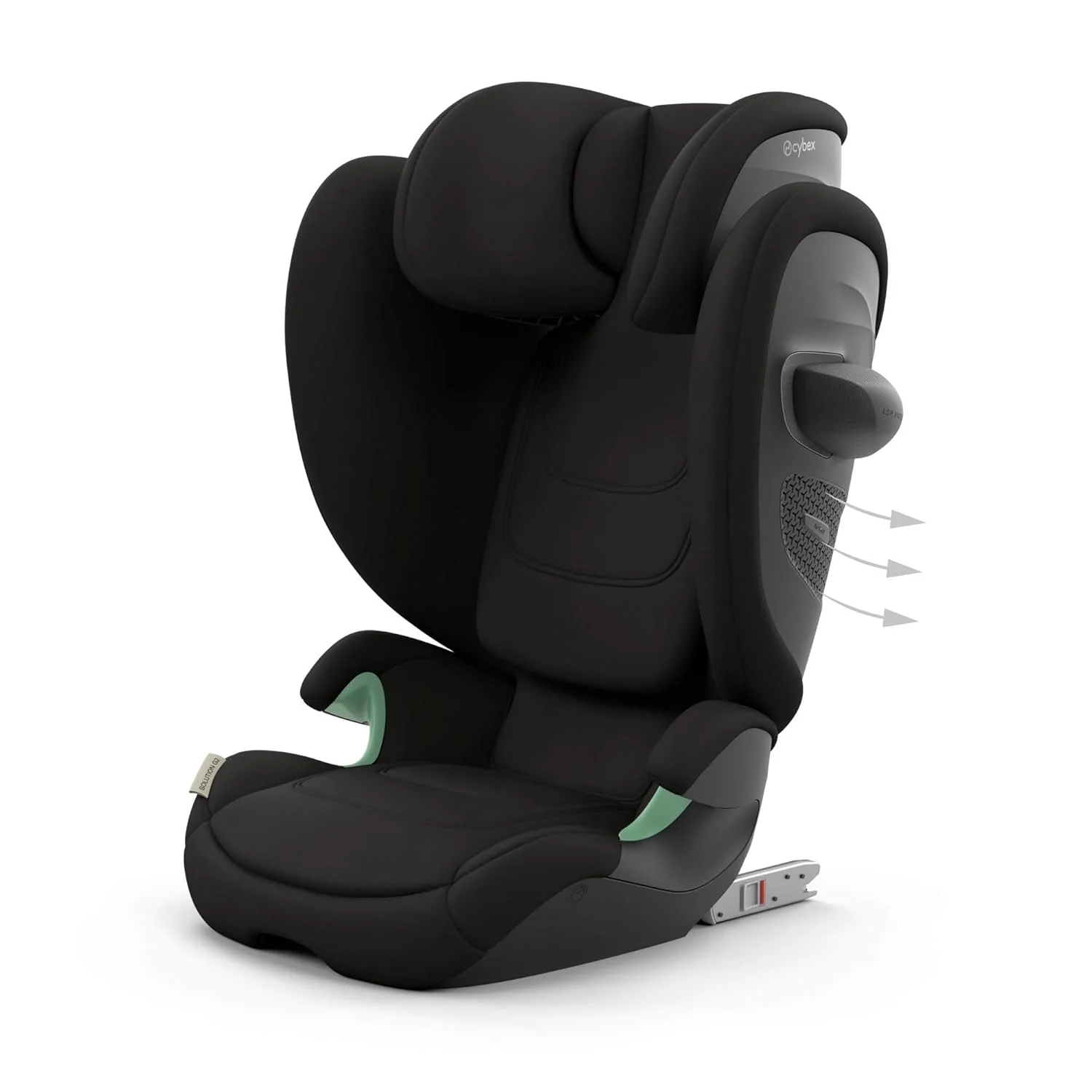 CYBEX Gold Kinder-Autositz Solution G i-Fix, F��r Autos mit und ohne ISOFIX, Ab ca. 3 bis 12 Jahre (100 - 150 cm), Ab ca. 15 bis 50 kg, Lava Grey