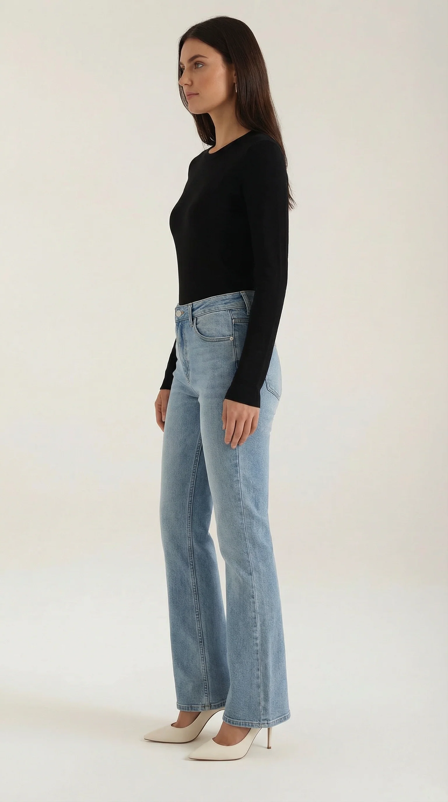 Langarmshirt mit gerippter Struktur