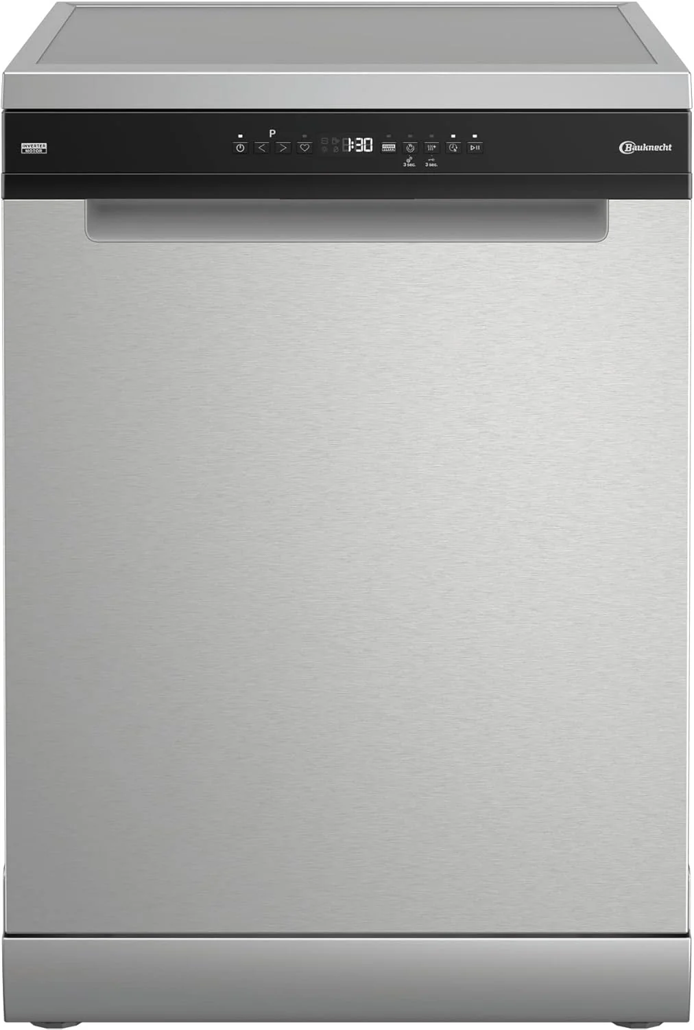 Bauknecht B7F HP43 XA Vrijstaande vaatwasser/ 60 cm/ 15 couverts/ PowerClean Pro-Effectieve hogedruksproeiers/ Natural Dry-Automatische deuropening-Betere droging/ Maxi Space-Meer binnenruimte