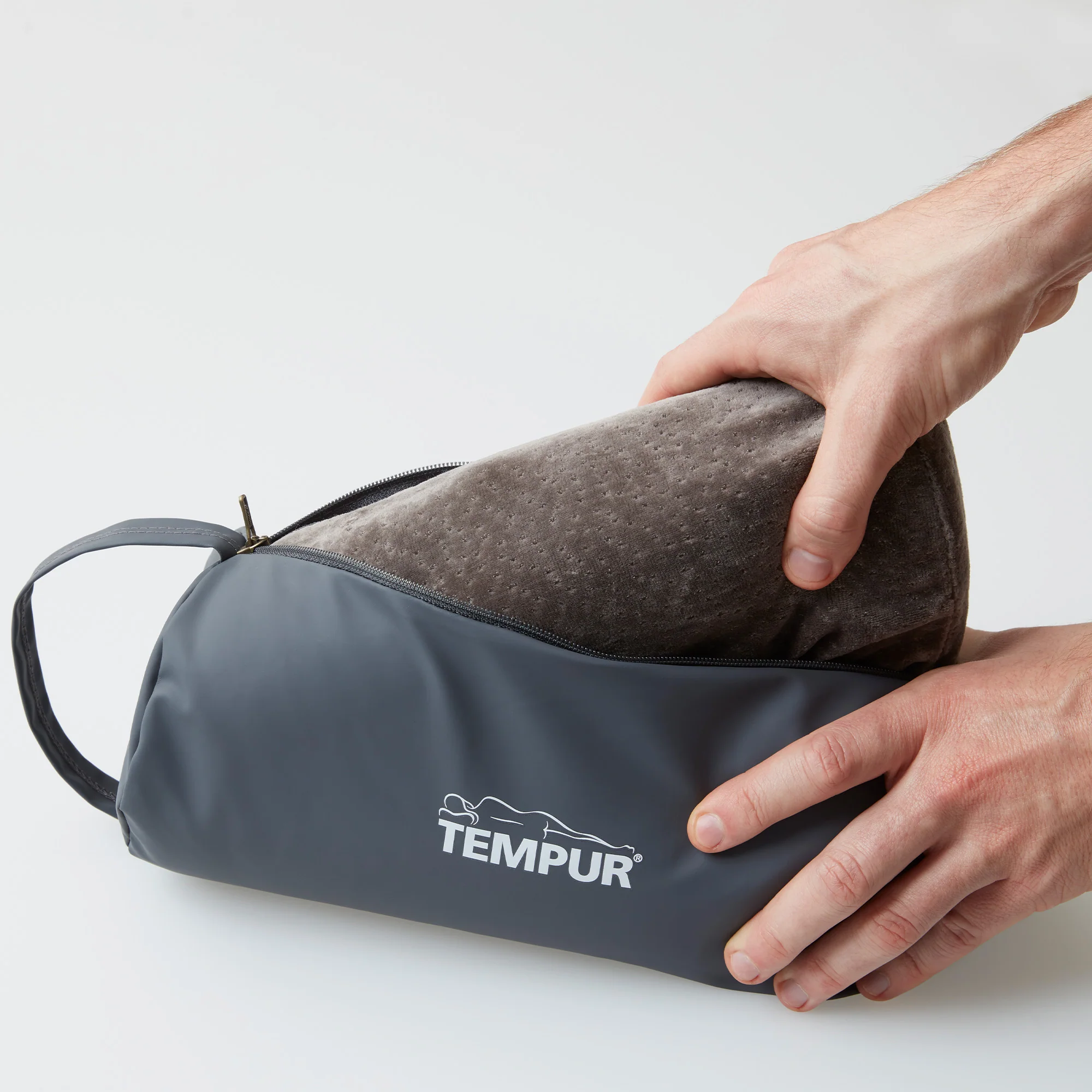 2025 TEMPUR Original Reisekussen �C Ergonomisch & kompakt voor onderweg �C Met draagtas �C 25 x 31 cm �C Hoes wasbaar bij 60��C