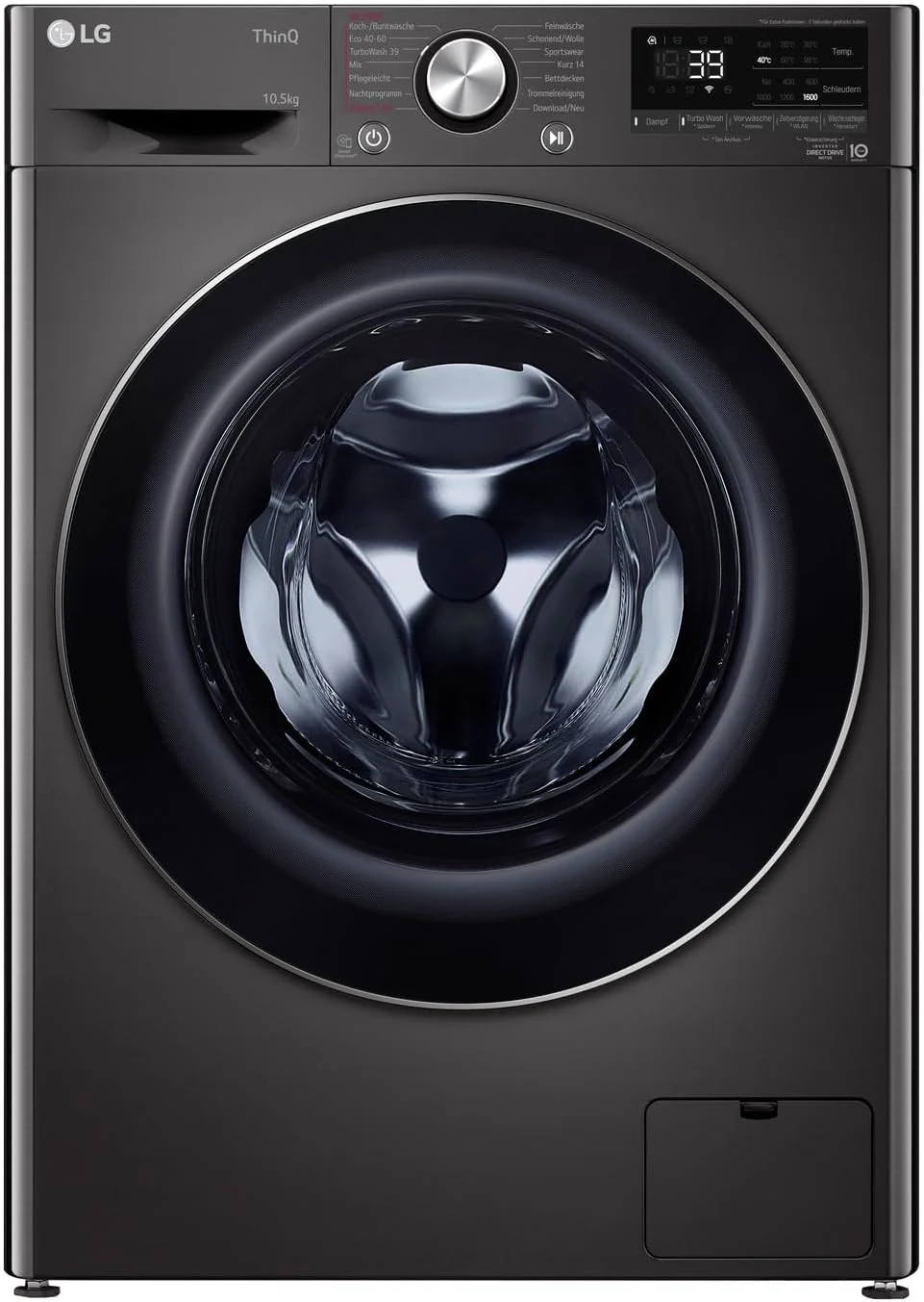 LG F4WV7080, Klasse A, Voorlader Wasmachine 8 kg, 1400 tpm, AI Direct Drive, Wi-Fi, Dieptereiniging met Stoom, Grote Capaciteit, TRIPLE A, Veiligheidsglas Buitendeur, 62 x 60 x 85 cm ? Wit