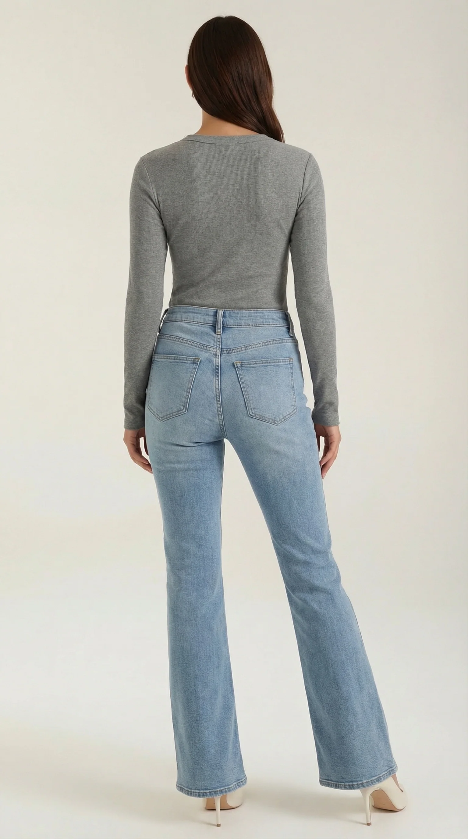 Langarmshirt mit gerippter Struktur