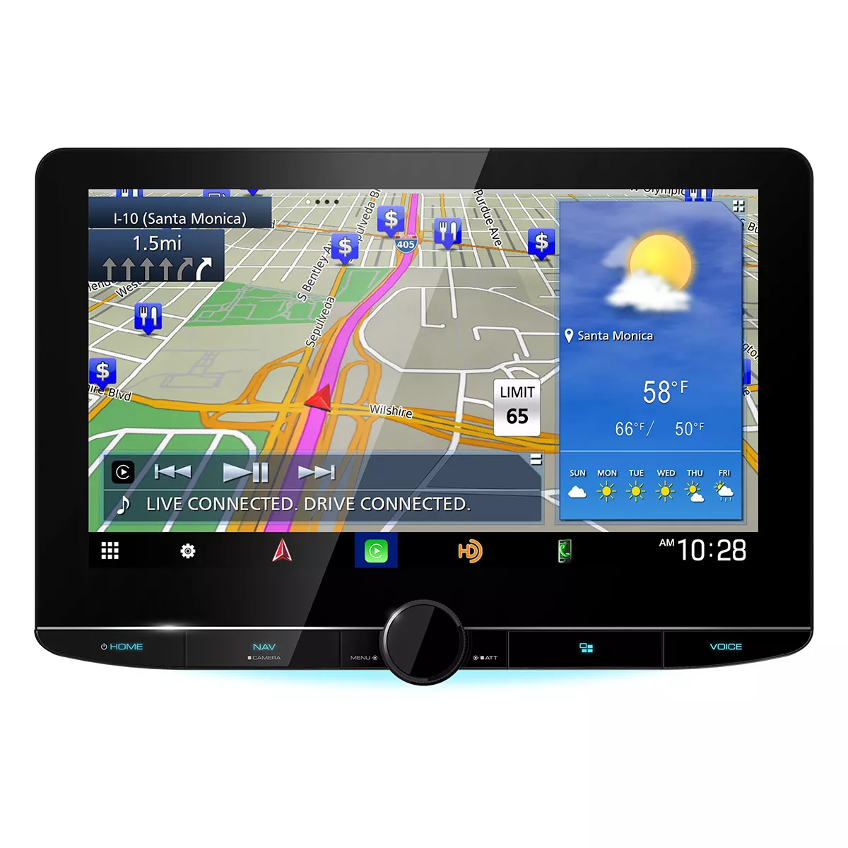 Kenwood eXcelon DNR1007XR 10.1��� HD Navigation Car Stereo with Bluetooth & Wi-Fi