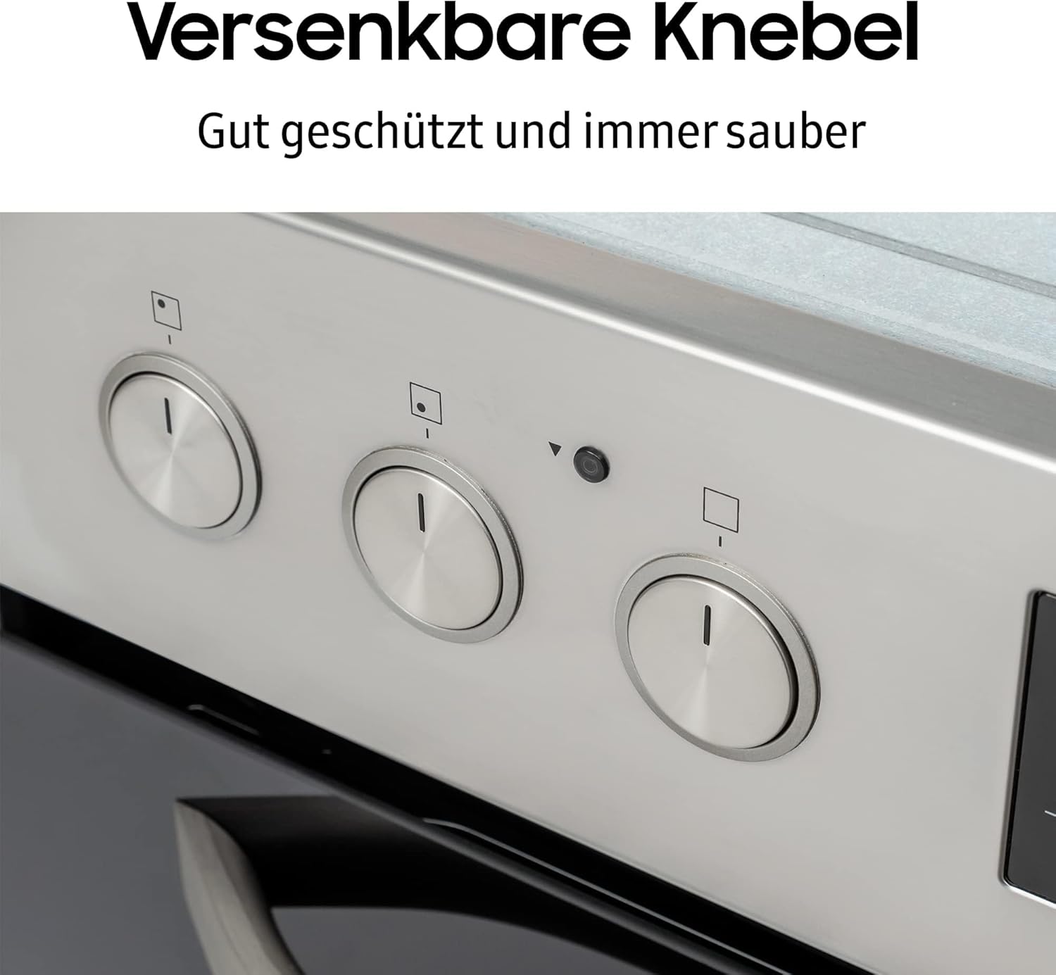 Herdset F-NB69R3301RS bestehend aus Ceranfeld und Einbaubackofen,69 L, versenkbare Knebel, Glaskeramik Kochfläche