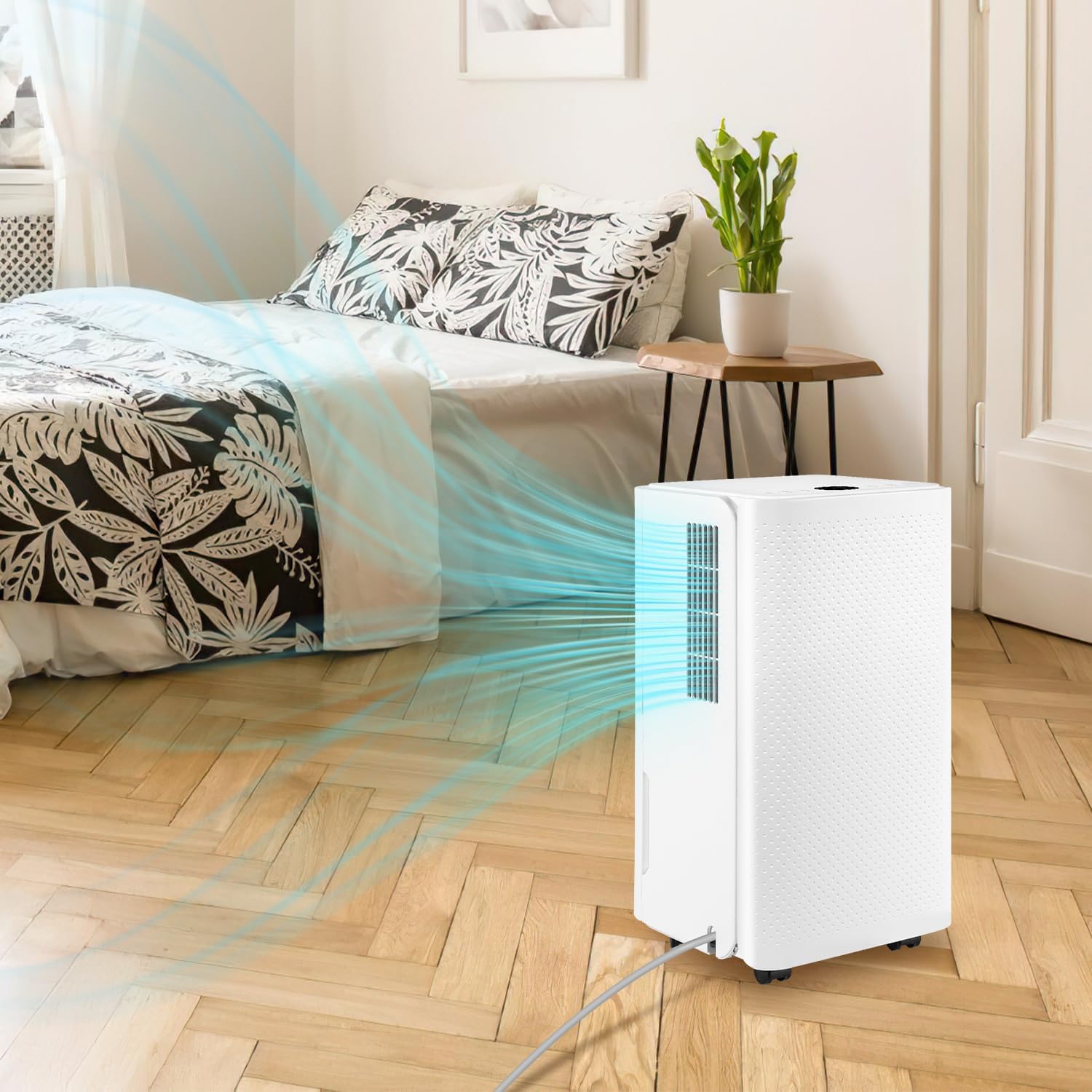 Luftentfeuchter, Luftentfeuchter Elektrisch 16L/24h, Raumgröße ca.75m³(25m²), Leiser Entfeuchter Elektrisch, 24H Timer, Wassertank 2L, Raumentfeuchter für Keller, Wohnung, Wohnzimmer