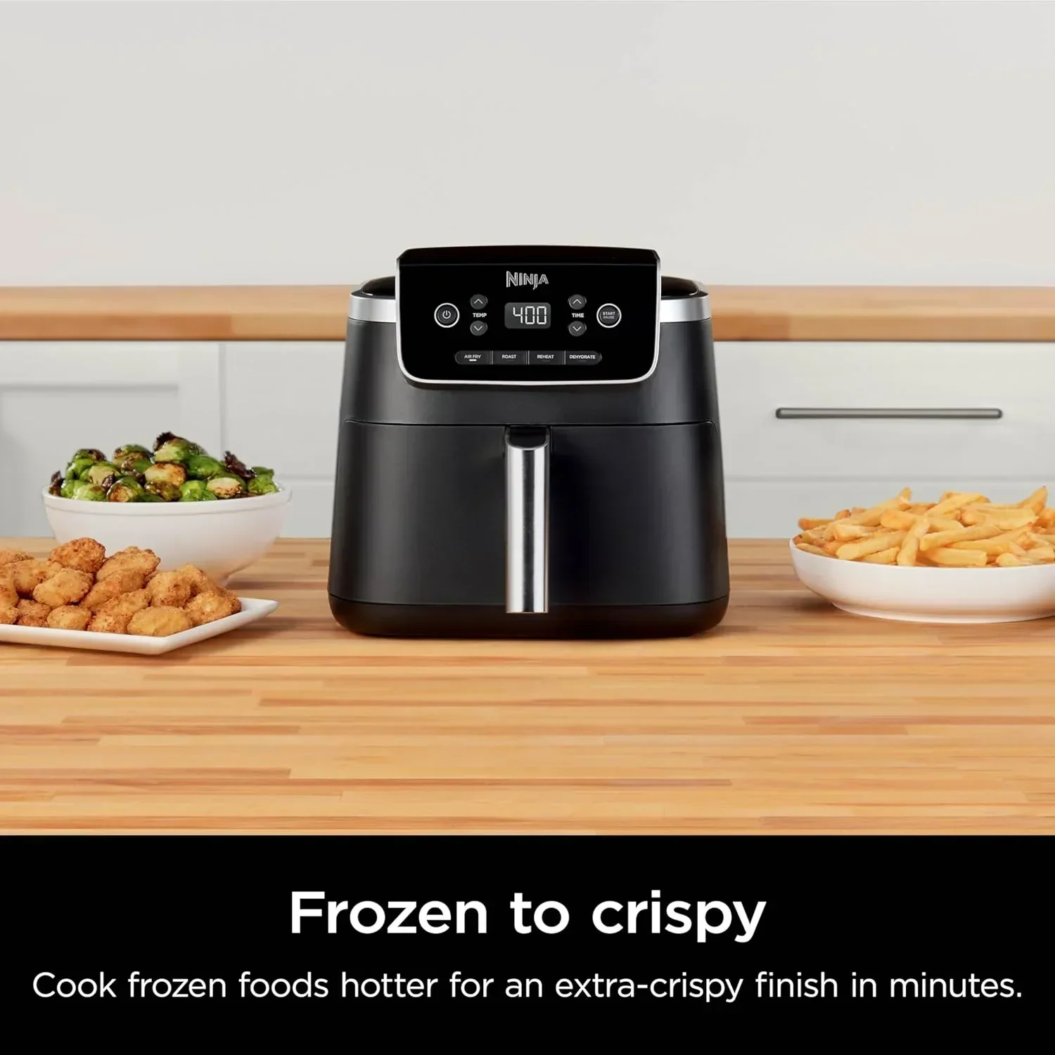 Ninja Air Fryer Pro 5-quart 4-in-1 air fryer that air fries bakes reheats and dehydrates