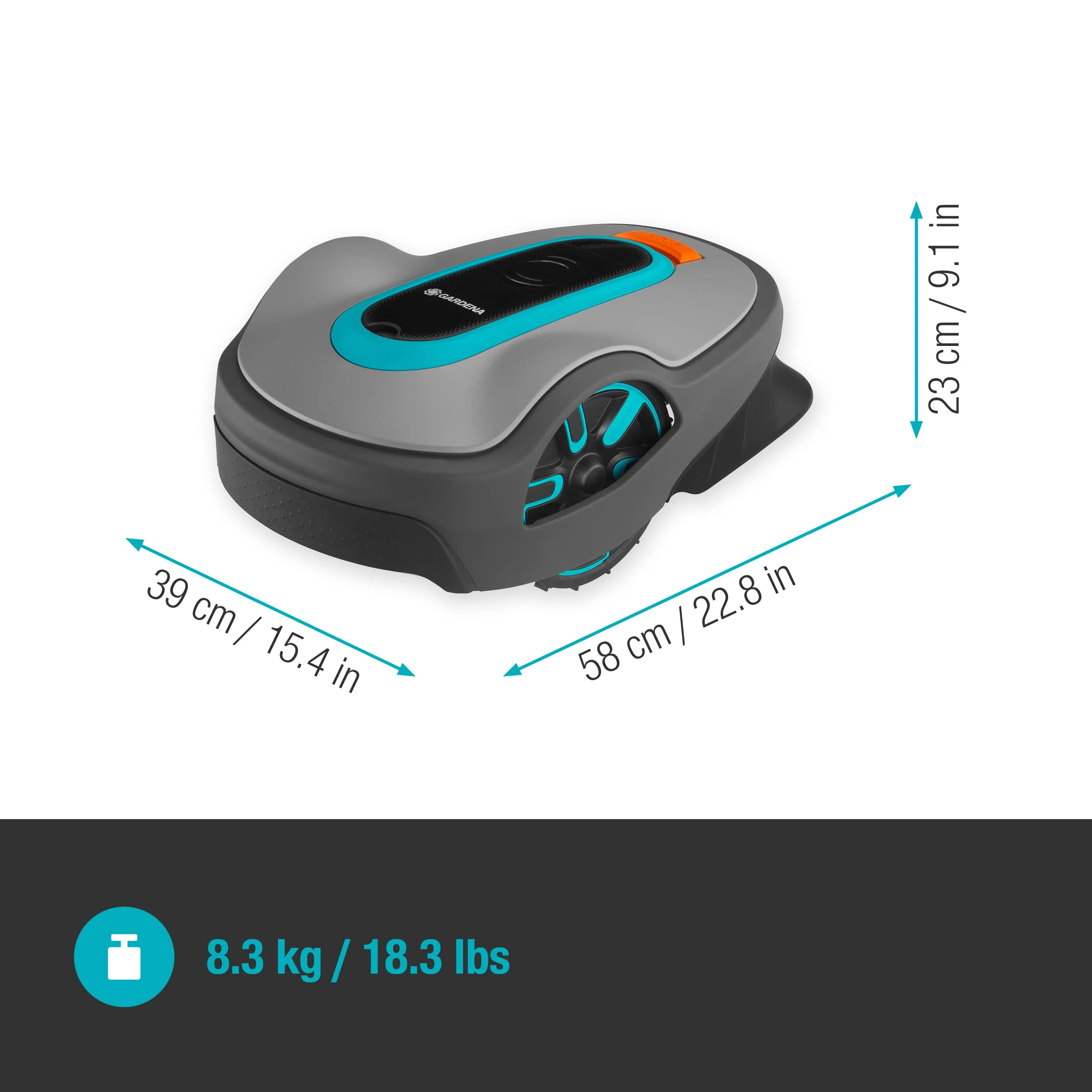 2025 Gardena M?hroboter SILENO minimo 350 m2: Intelligente Robotmaaier met Optimale Connectiviteit, Programmeerbaar via Gardena Bluetooth App (15208-47)
