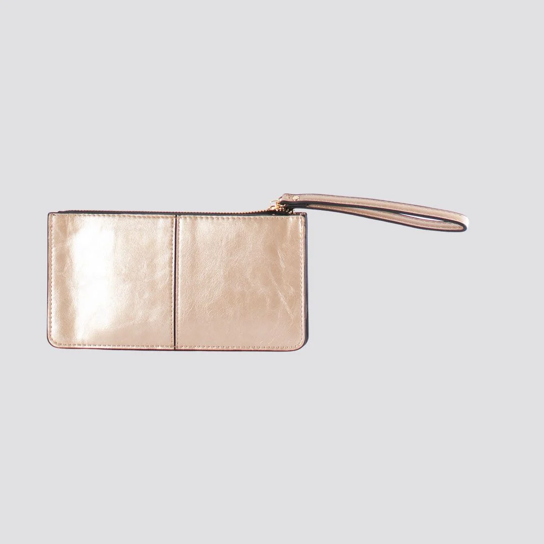 Zoe Zip Purse | Copper