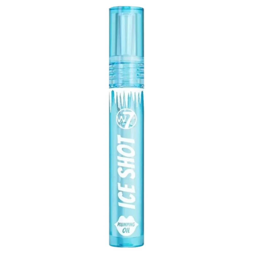 W7 Lip Plumper Ice Shot Plumping Lip Oil a?? Clear Gloss & Shine
